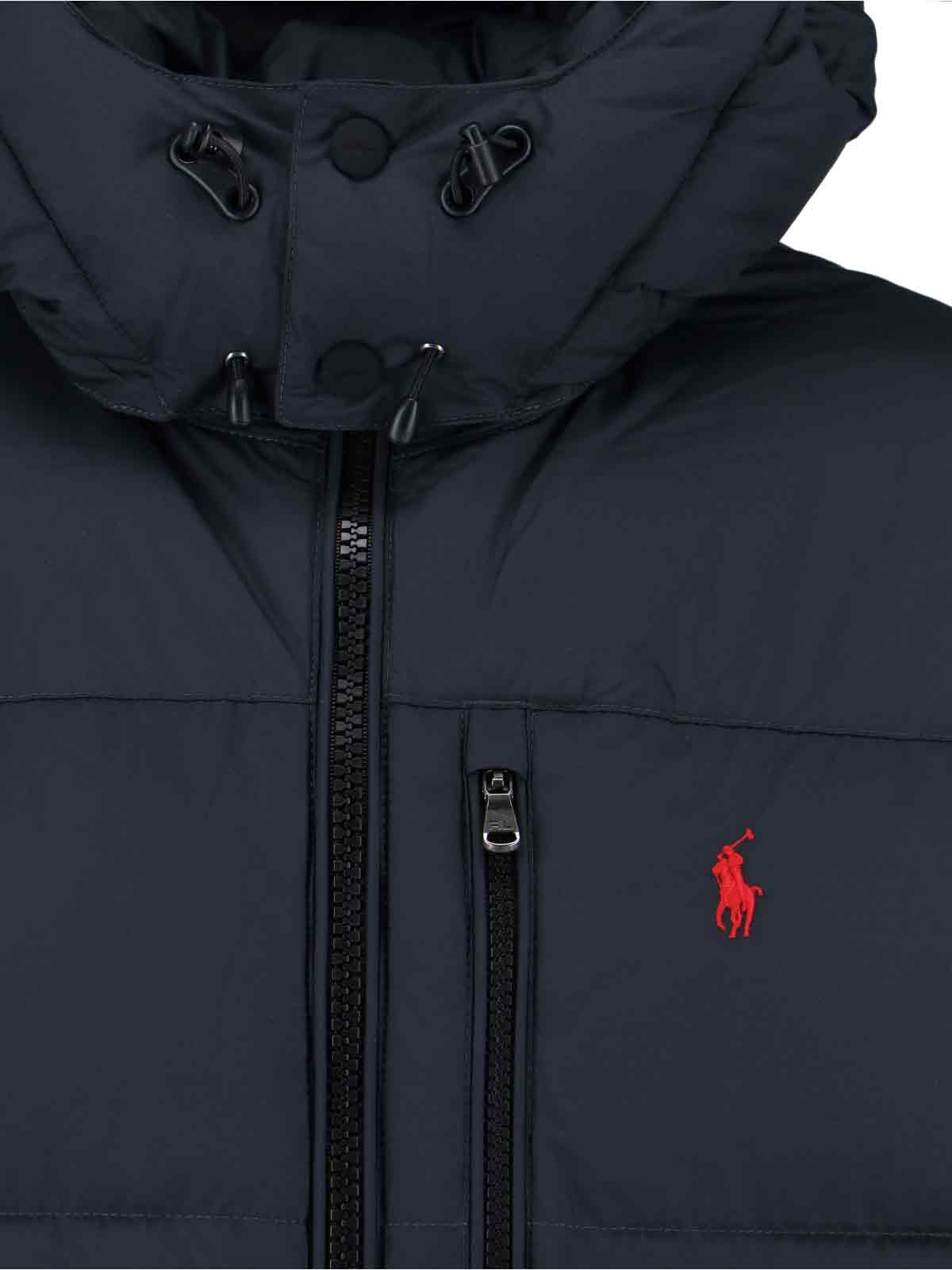 Polo Ralph Lauren Quilted Blue Bomber Jacket In Blue