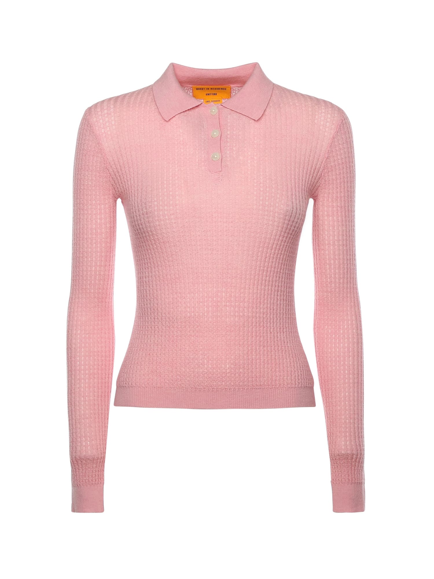 Guest In Residence Shrunken Cashmere Polo In Pink