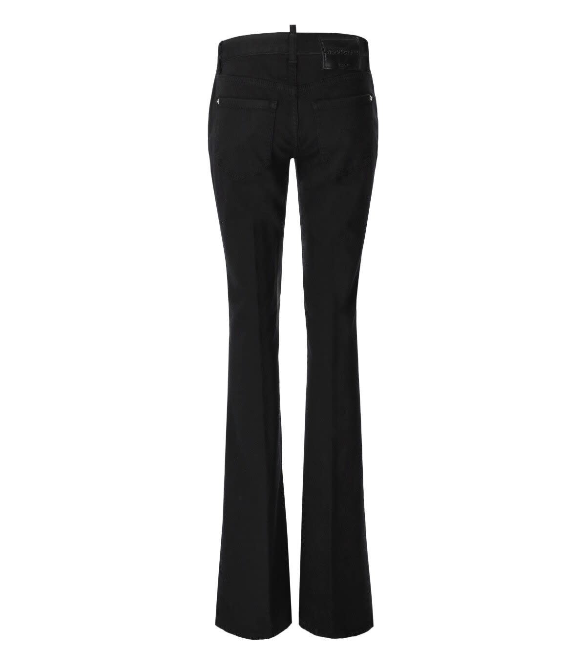 Shop Dsquared2 Twiggy 5-pocket Bootcut Jeans In Nero