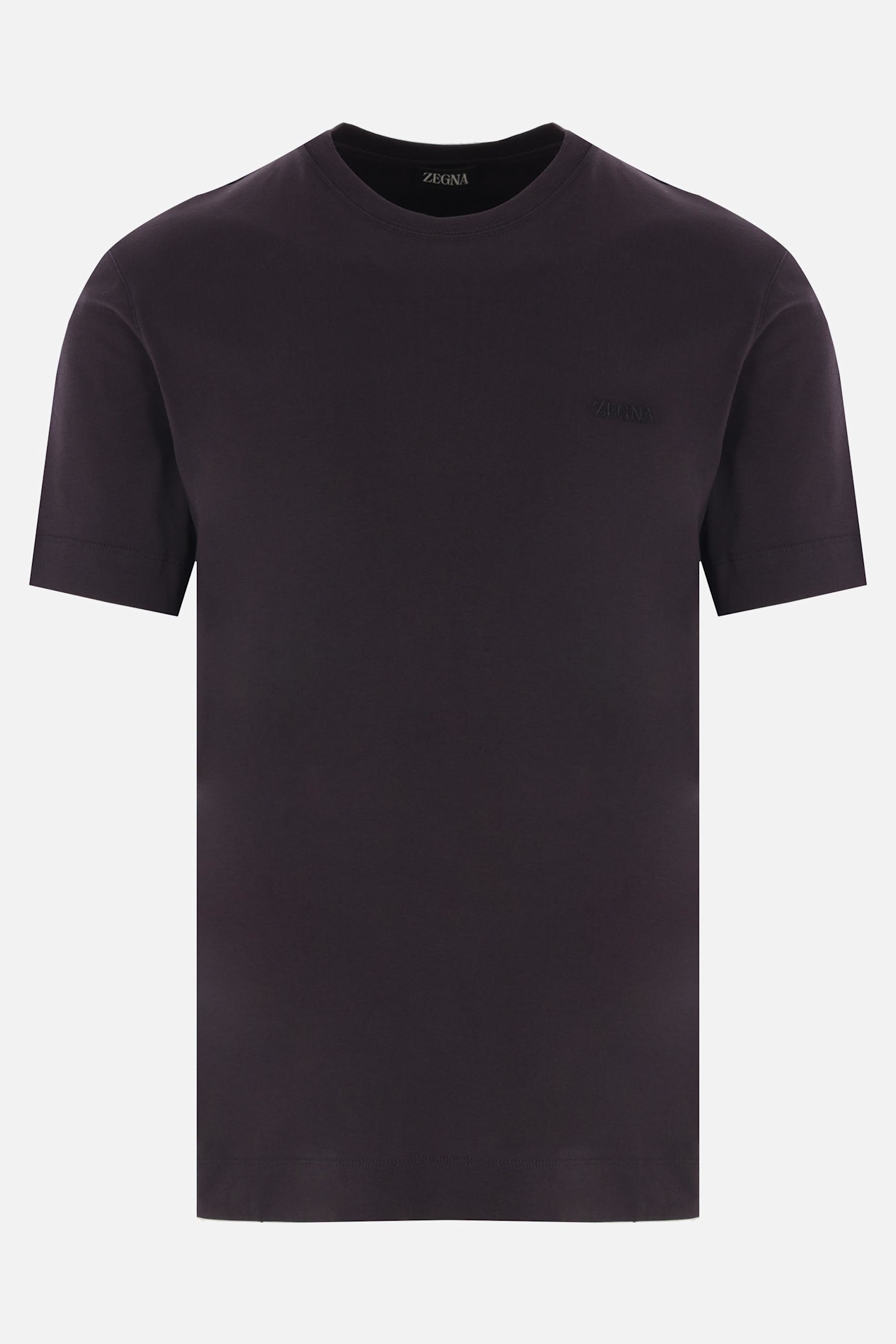 Zegna T-shirt In Cotone Con Ricamo Logo