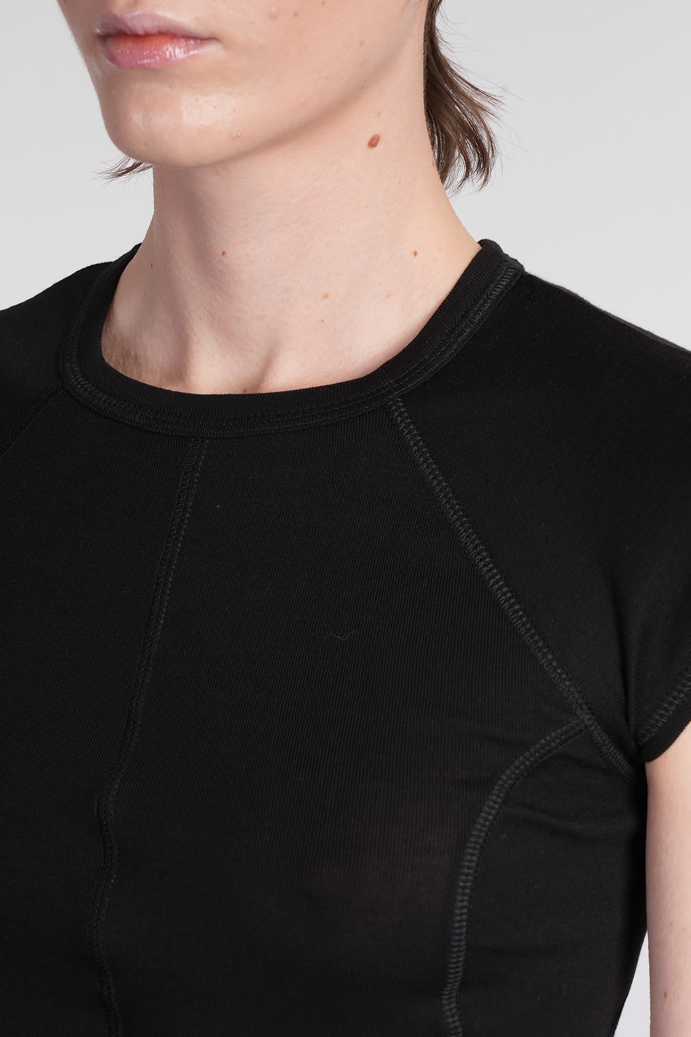 Helmut Lang T-shirt In Black Cotton In Black