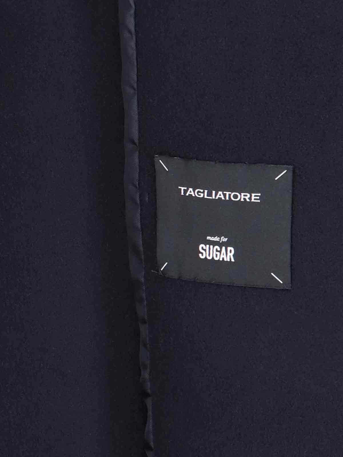 Shop Tagliatore Jole Double-breasted Coat In Blue