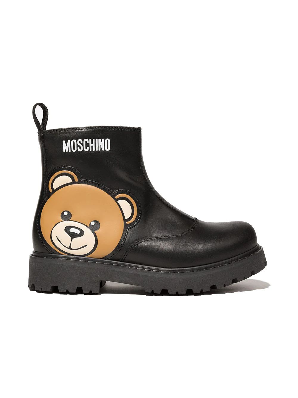 Moschino Teddy Ankle Boots With Logo
