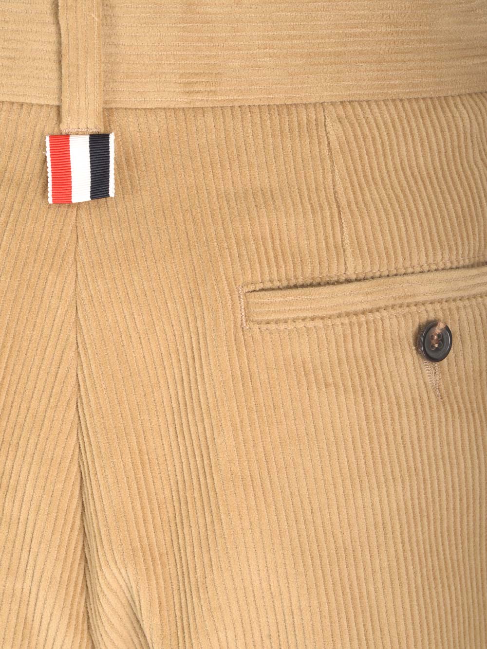 Shop Thom Browne Corduroy Trousers In Camel