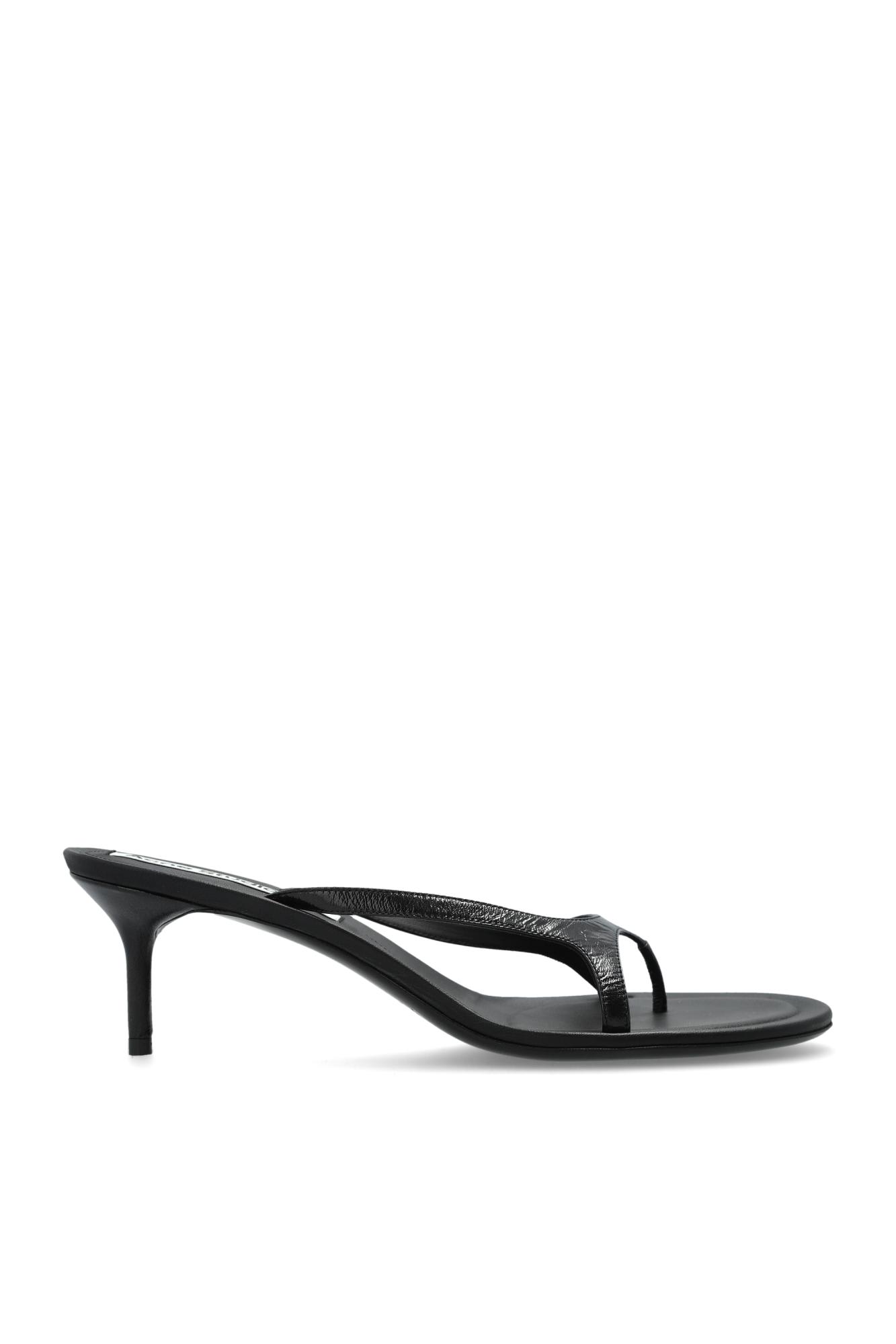 Acne Studios Heeled Slippers In Black