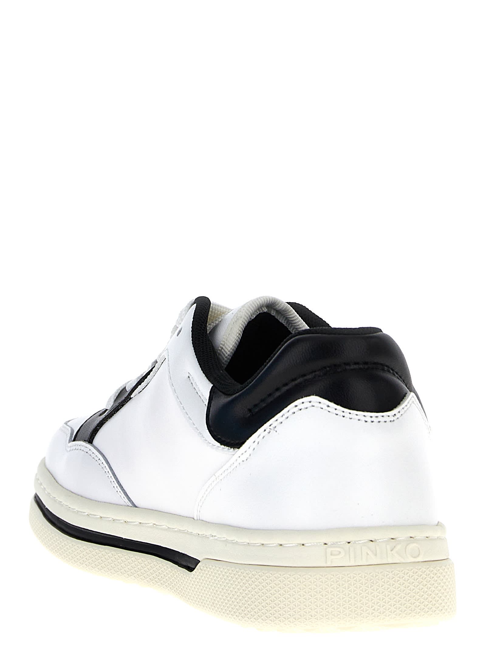 Shop Pinko Mandy 01 Sneakers In White/black