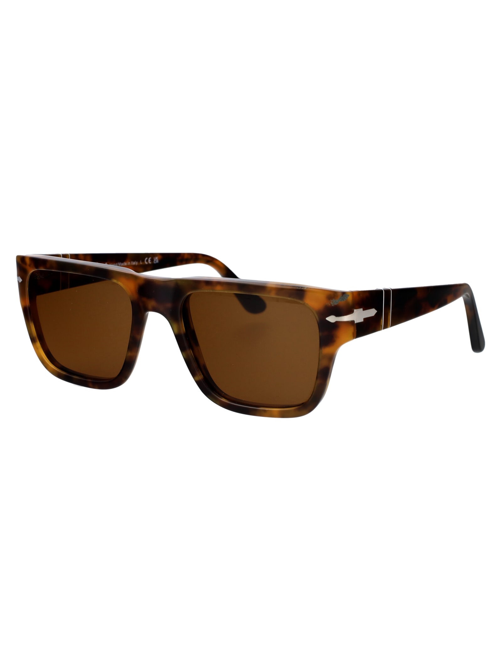 Persol Brown Havana Acetate Sunglasses In Brown