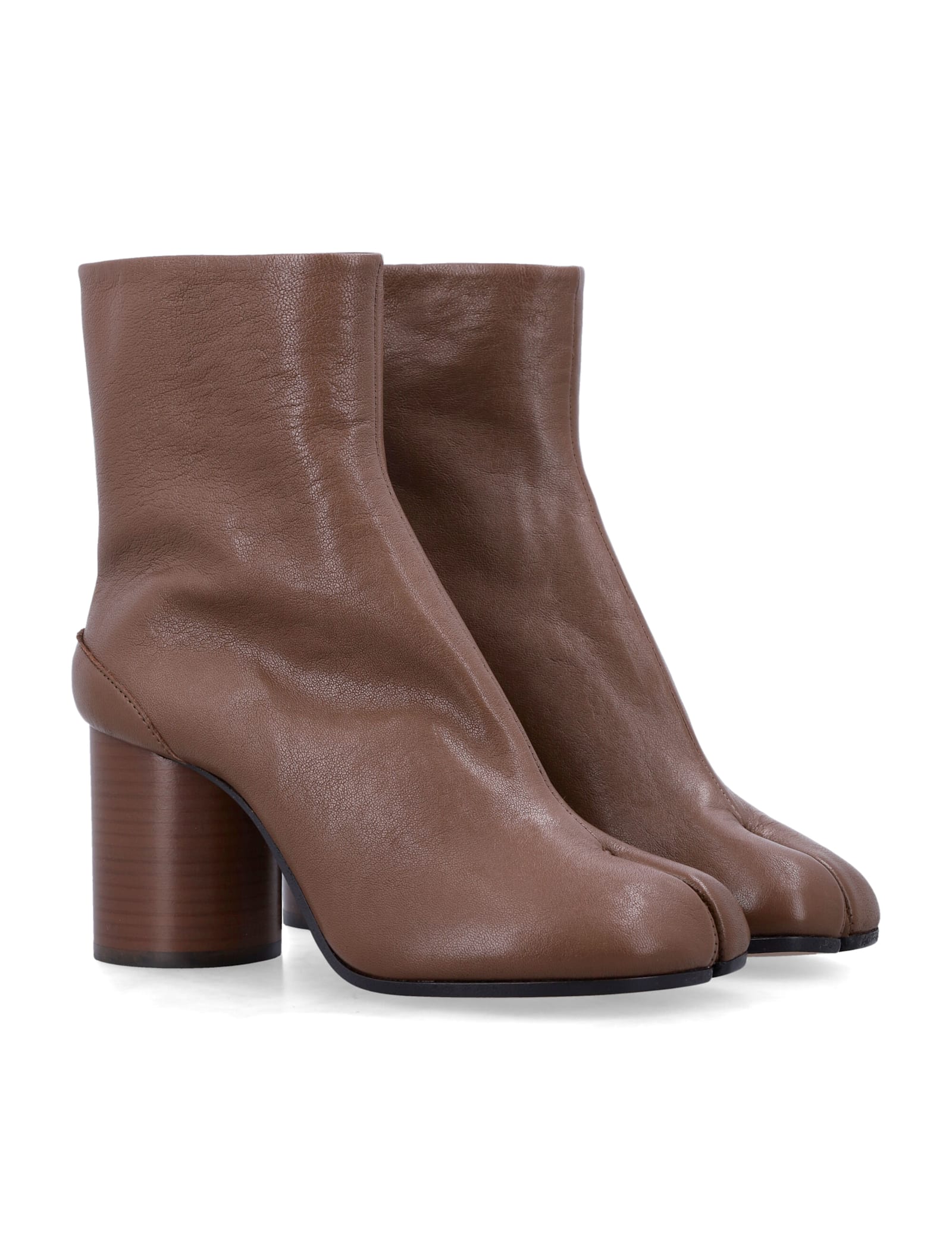 Maison Margiela Tabi Ankle Boots In Brown