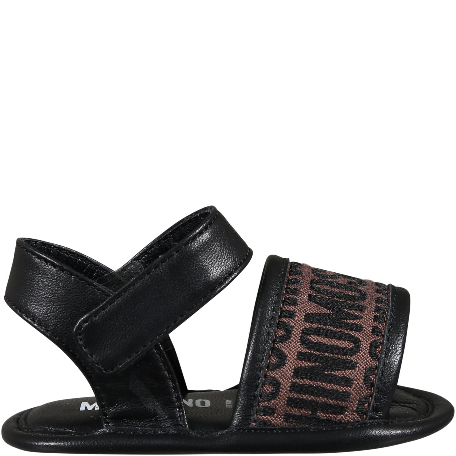 Moschino Kids' Brown Sandals For Baby Girl With Logo