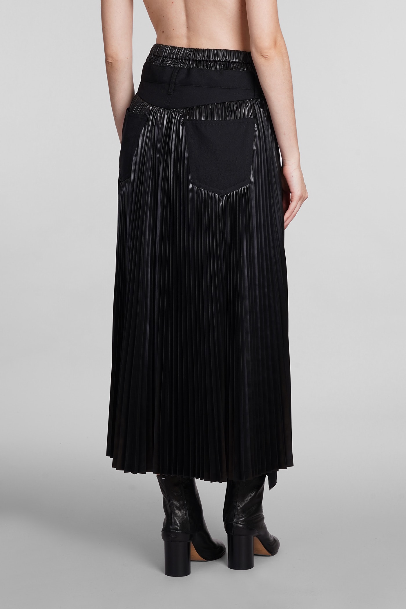 Shop Junya Watanabe Skirt In Black Wool