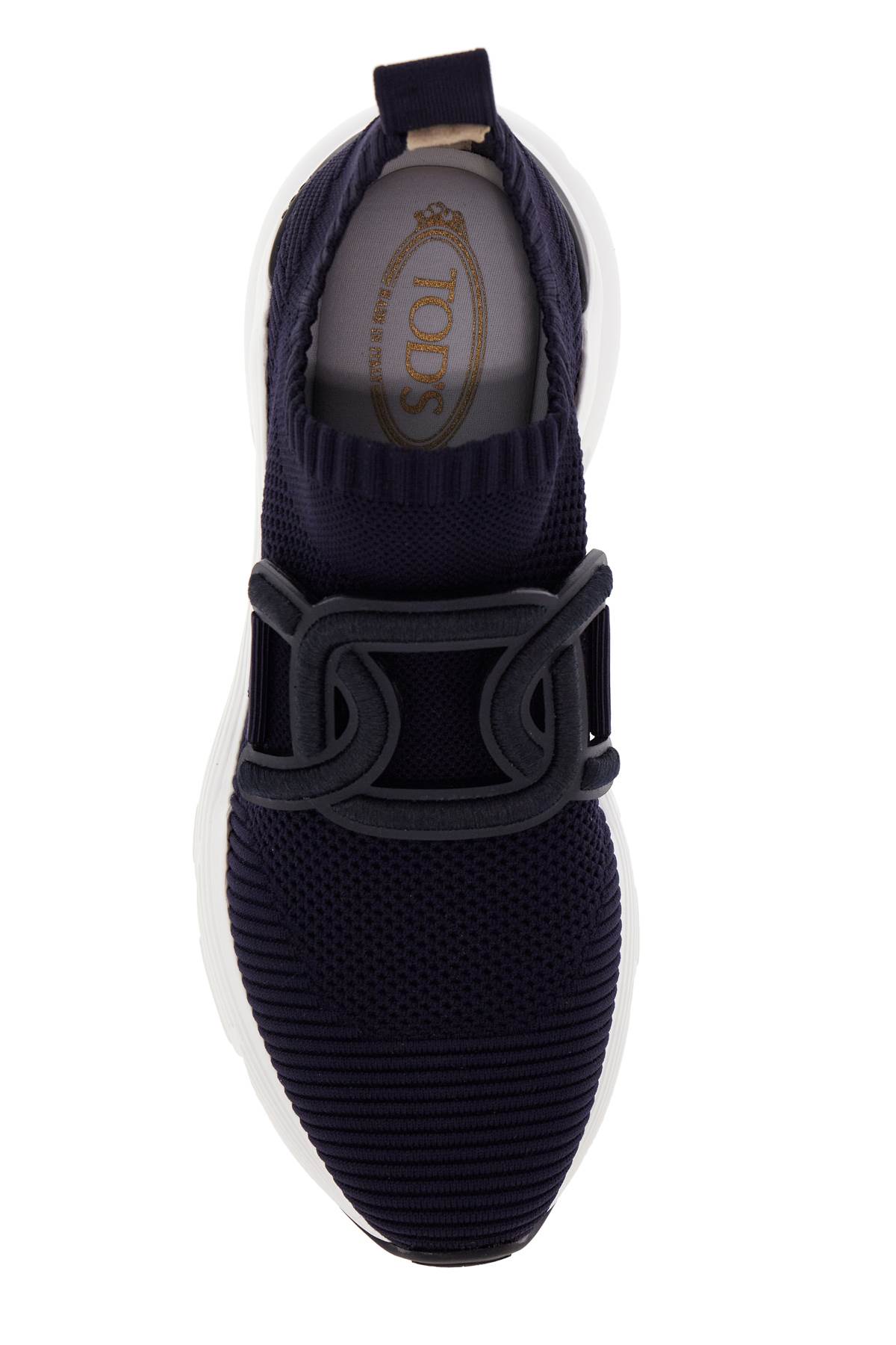 Shop Tod's Kate Fabric Sneakers In Galassia Scuro (blue)
