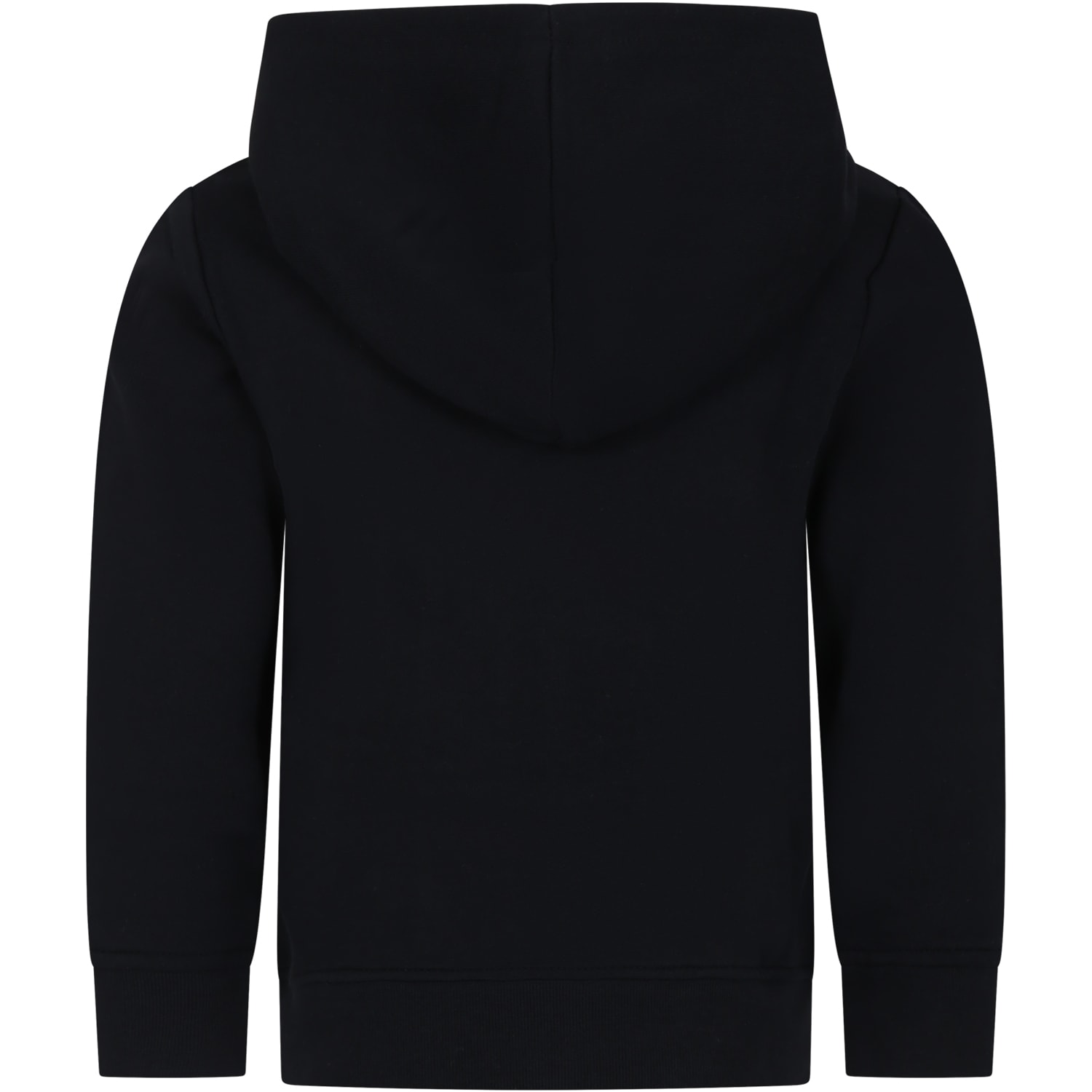 Shop Stella Mccartney Black Sweatshirt For Kids With Logo