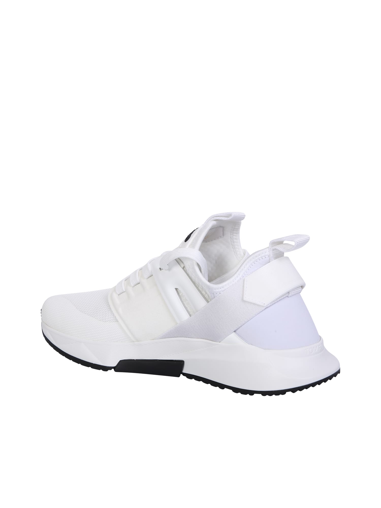 Shop Tom Ford White Jago Sneakers