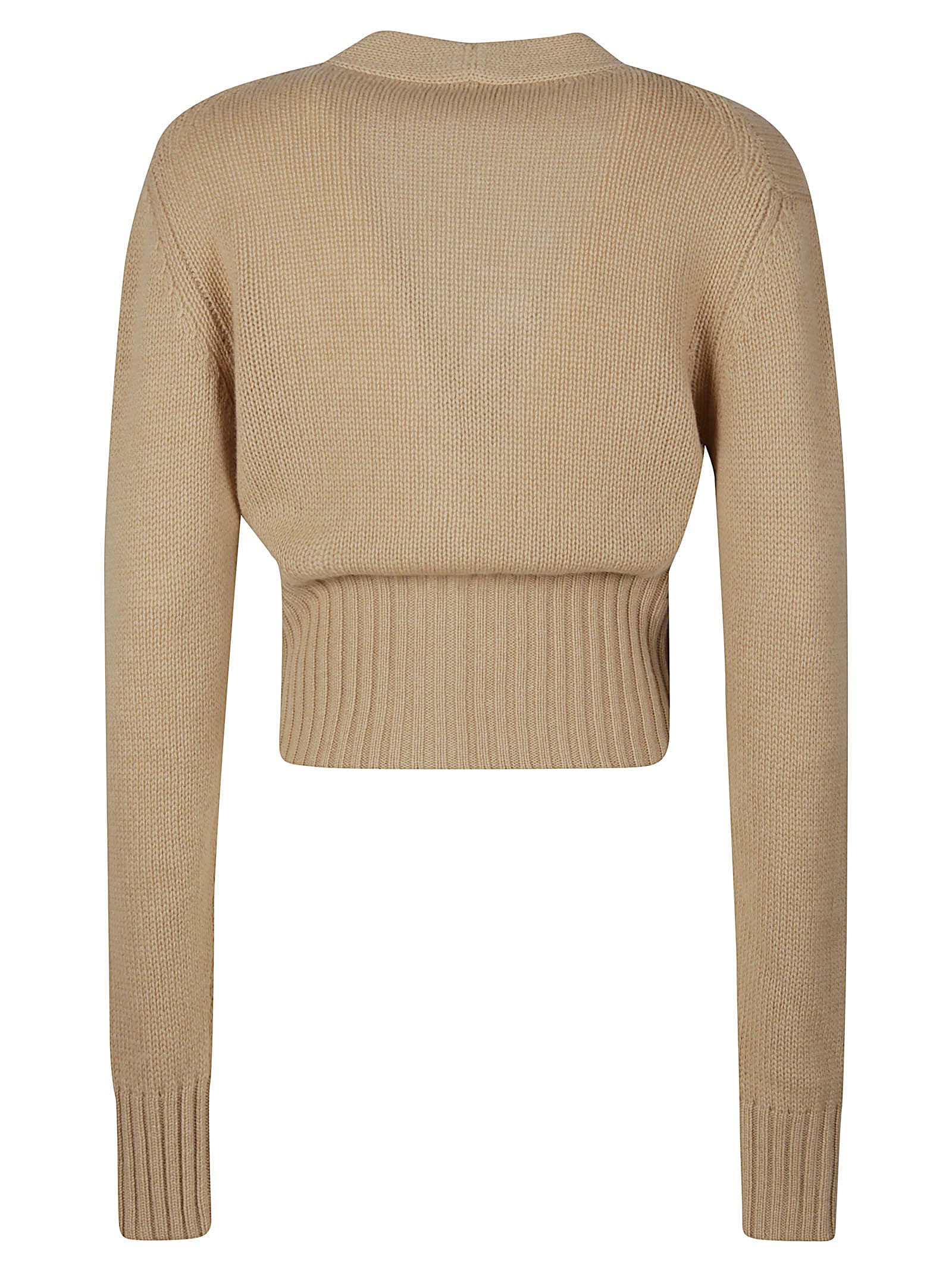 Shop Fabiana Filippi Cardigan In Grano