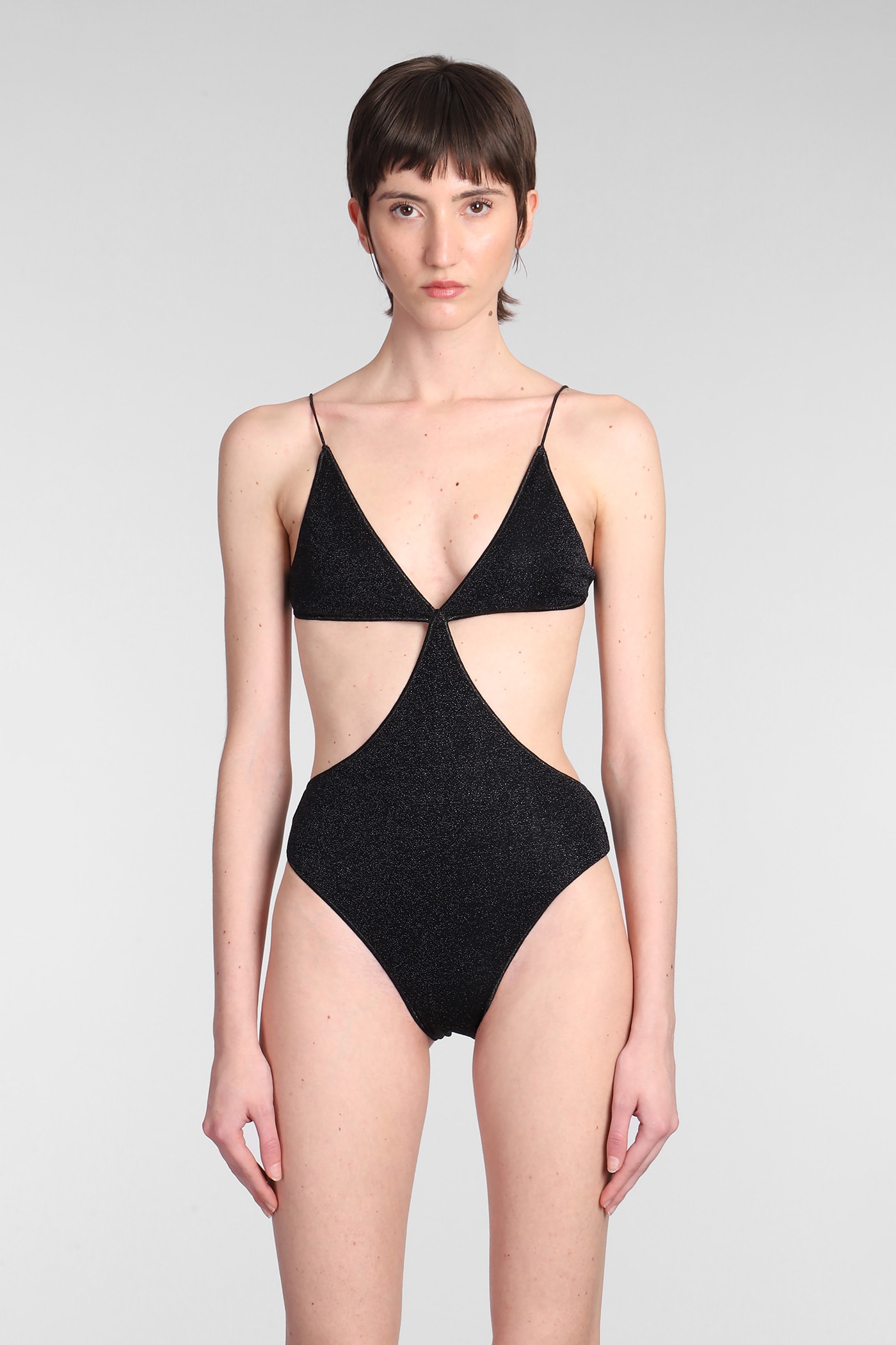 OSEREE BEACHWEAR IN BLACK POLYAMIDE