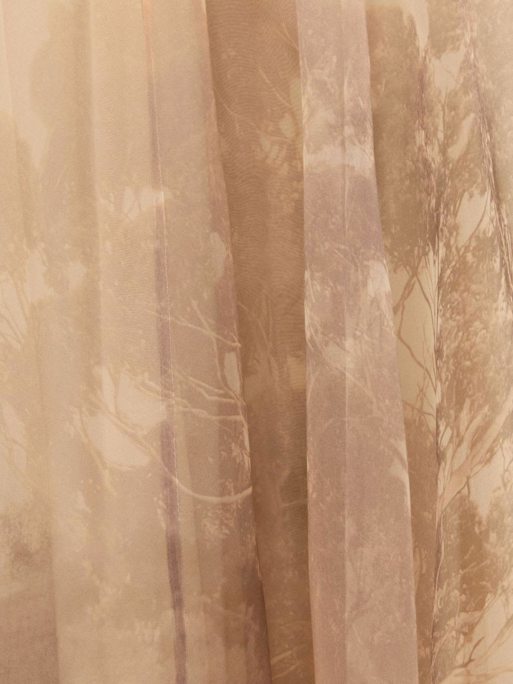 Zimmermann Landscape Print Organza Memento Maxi Skirt In Brown