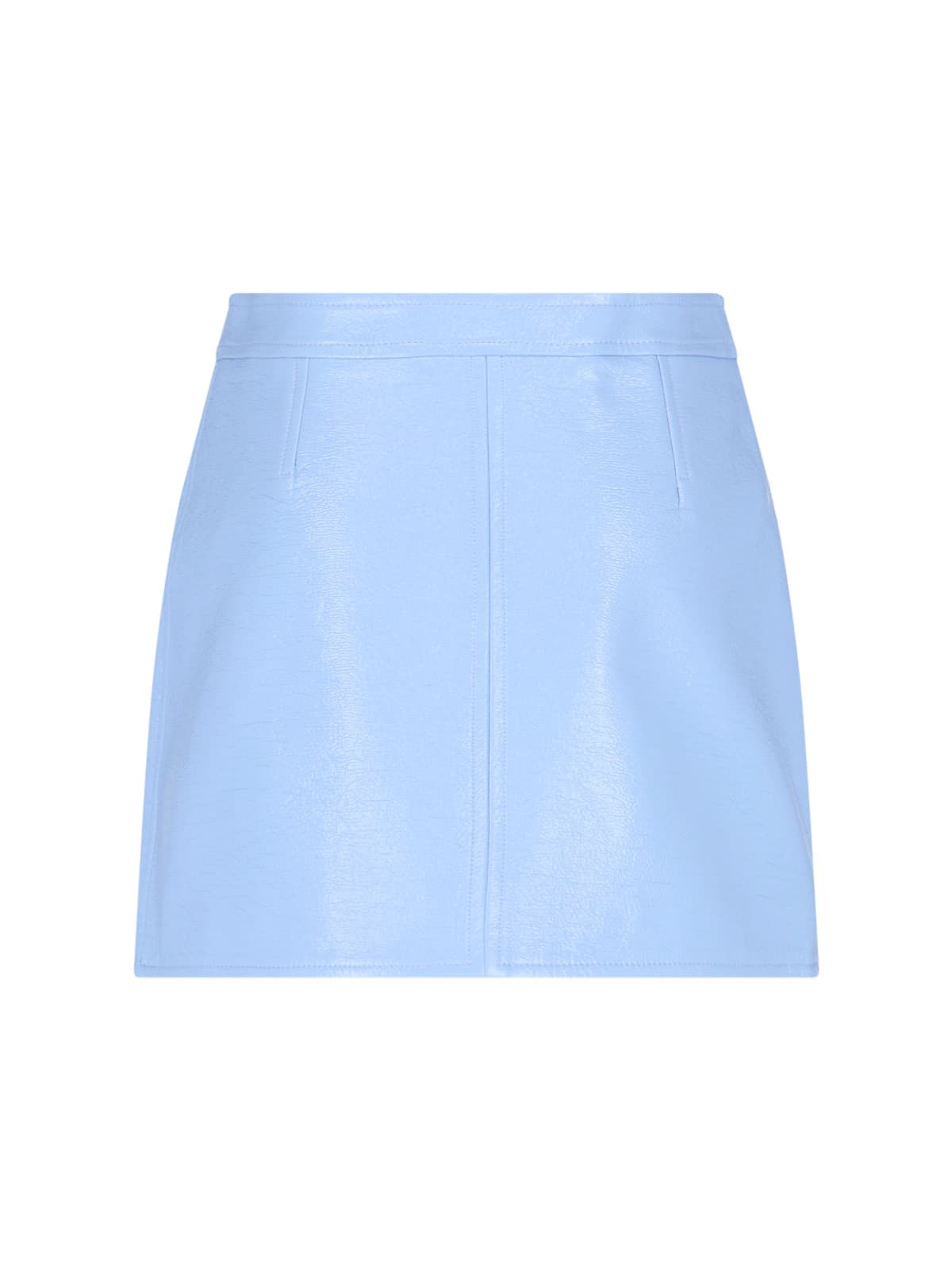 Shop Courrèges Reedition Miniskirt In Light Blue