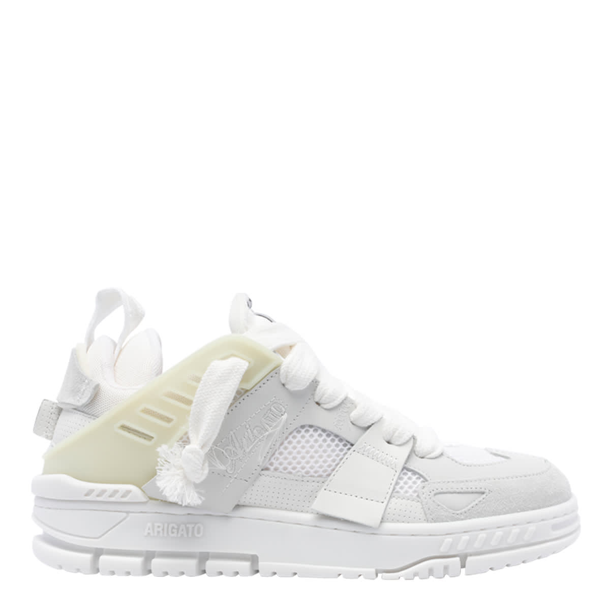 Shop Axel Arigato Sneaker Area Patchwork In White