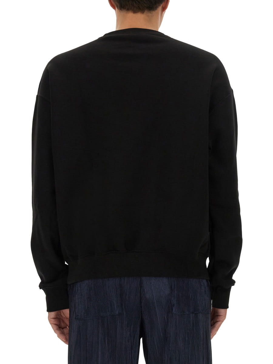 Family First Sweatshirt With Logo In Black