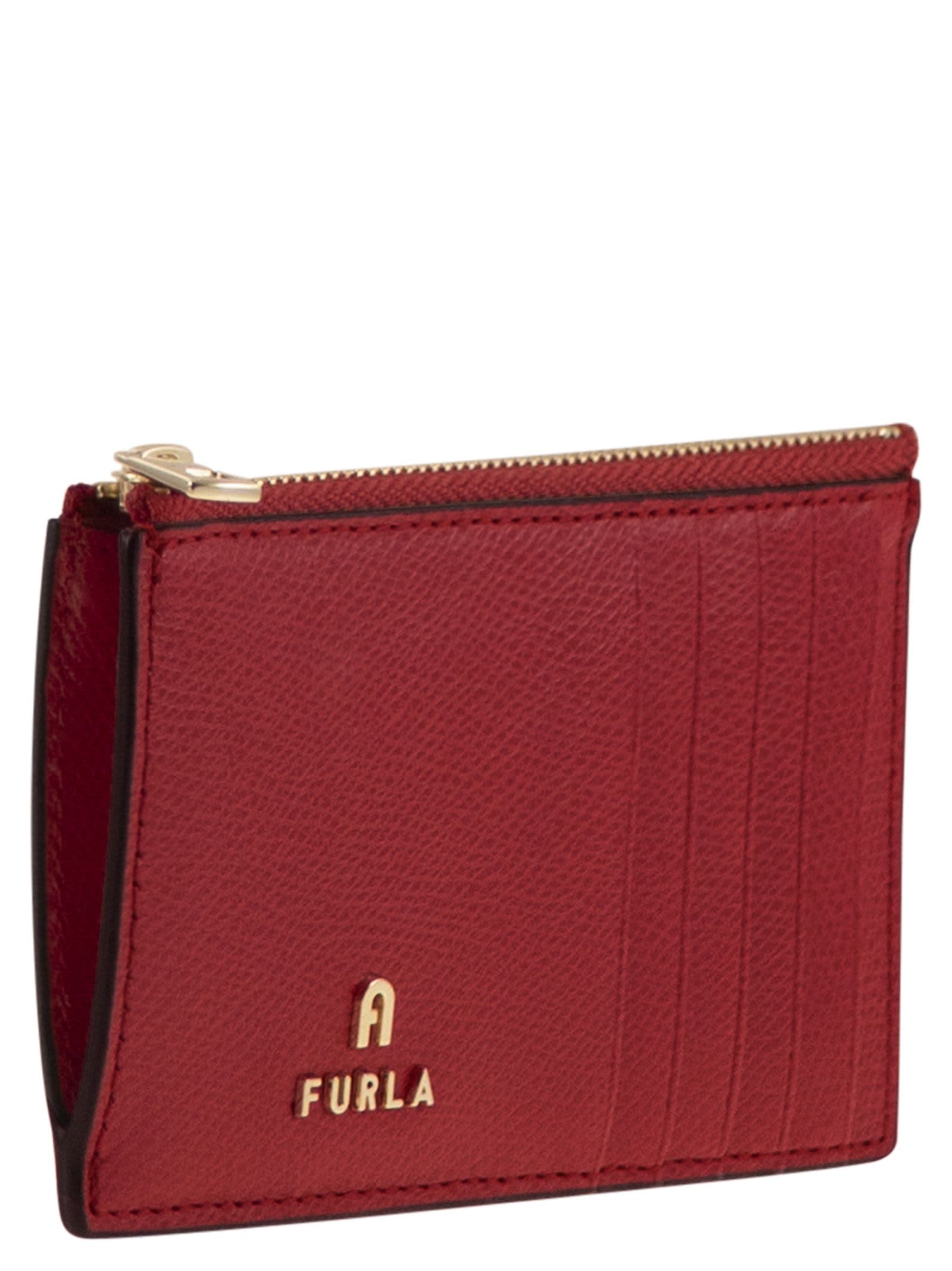 Furla Camelia - Credit Card Holder M In Burgundy