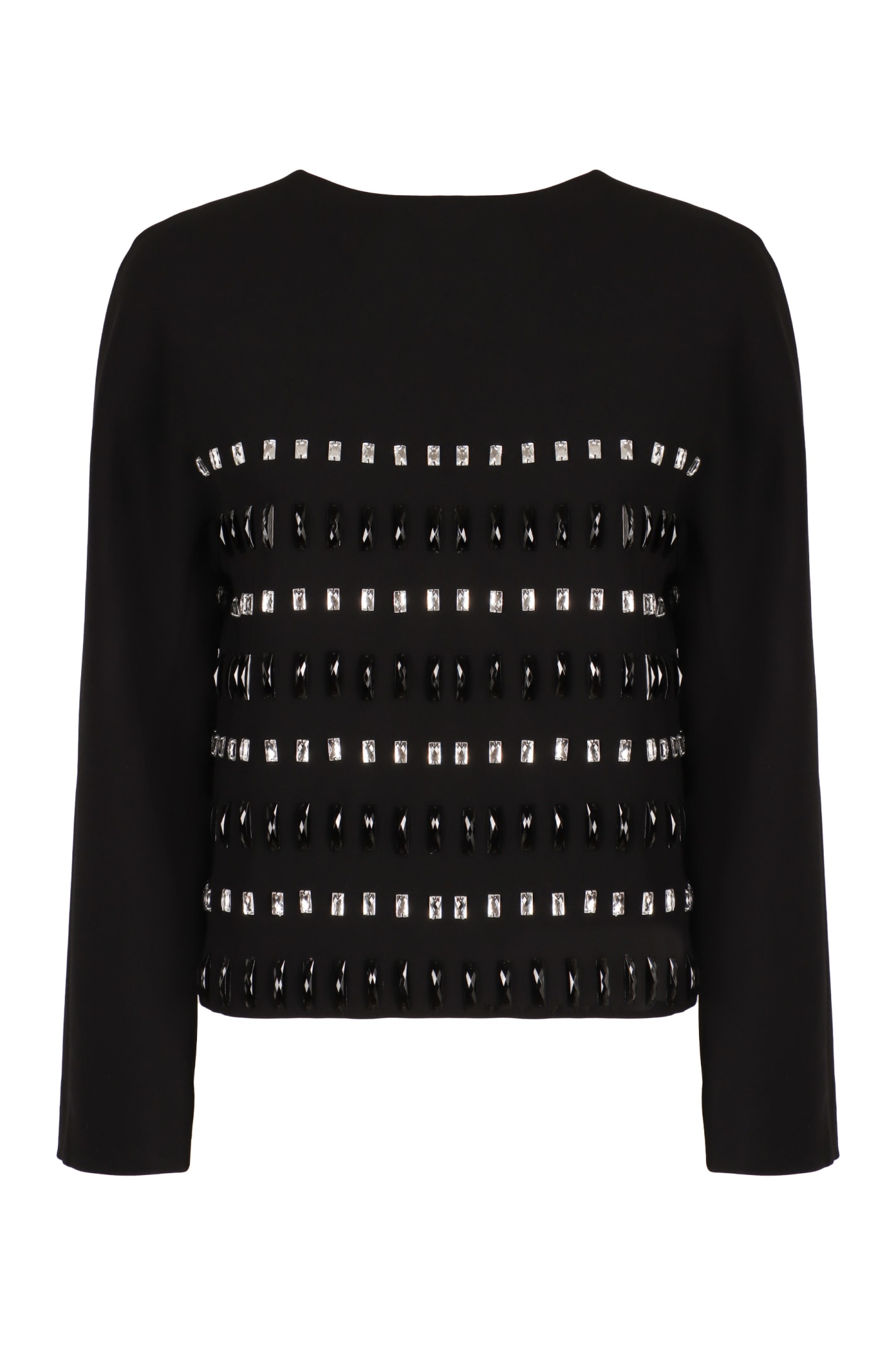 Max Mara Long-sleeved Casual Jacket In Black