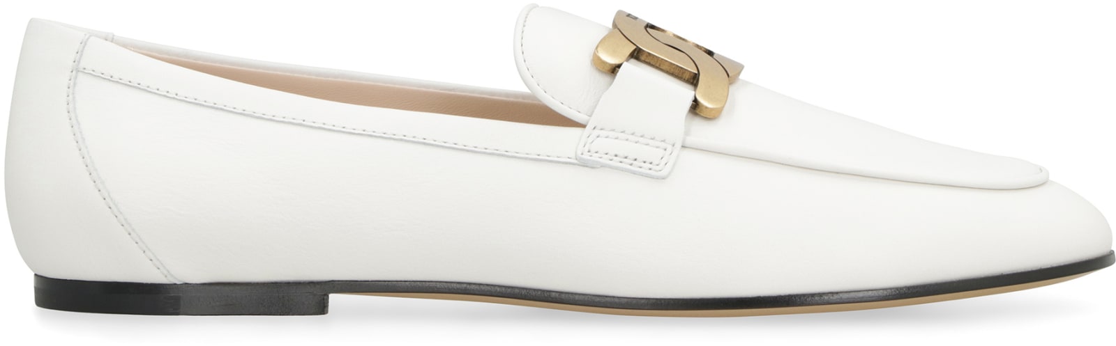 Shop Tod's Leg 79a Loafers In White