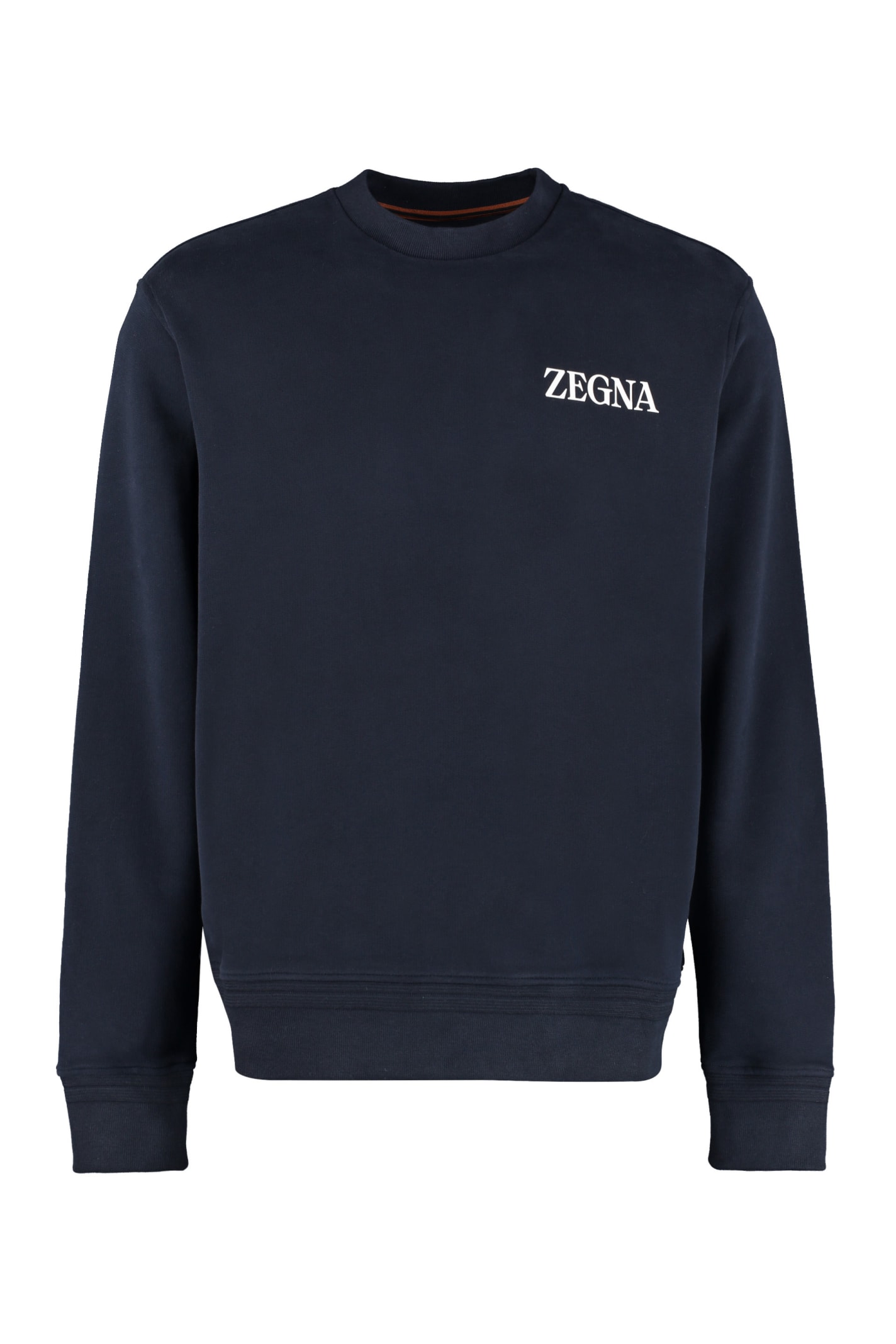 Ermenegildo Zegna Logo Detail Cotton Sweatshirt