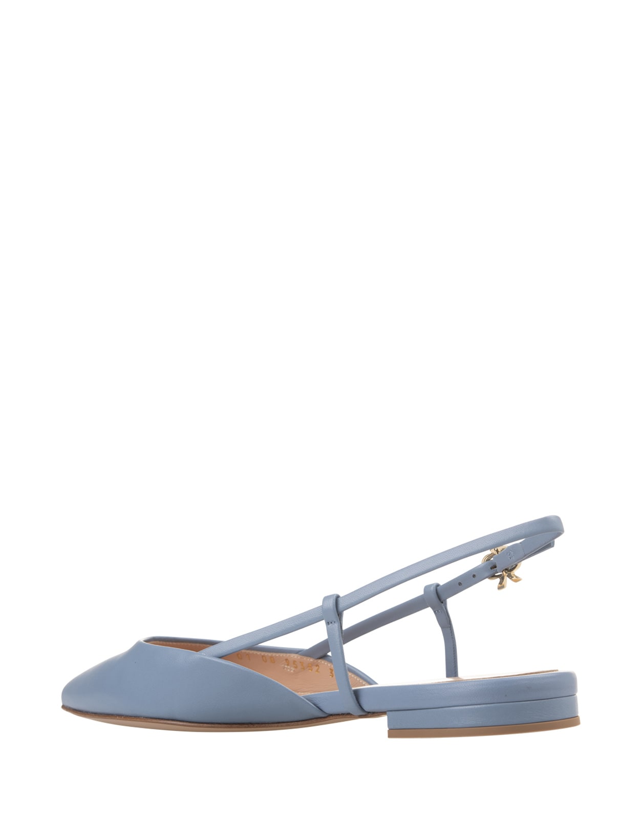 Shop Gianvito Rossi Ascent 05 Slingbacks In Light Blue Nappa Leather