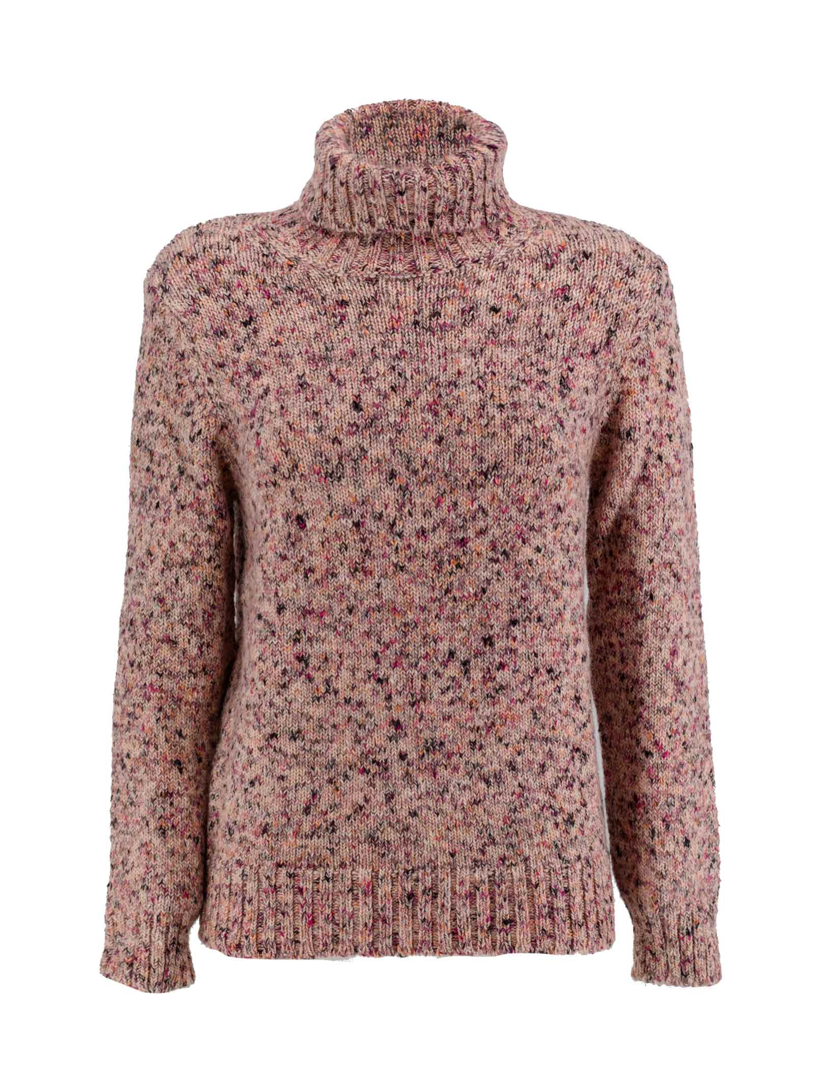Kangra Shaved Turtleneck Sweater In Fantasy Yarn