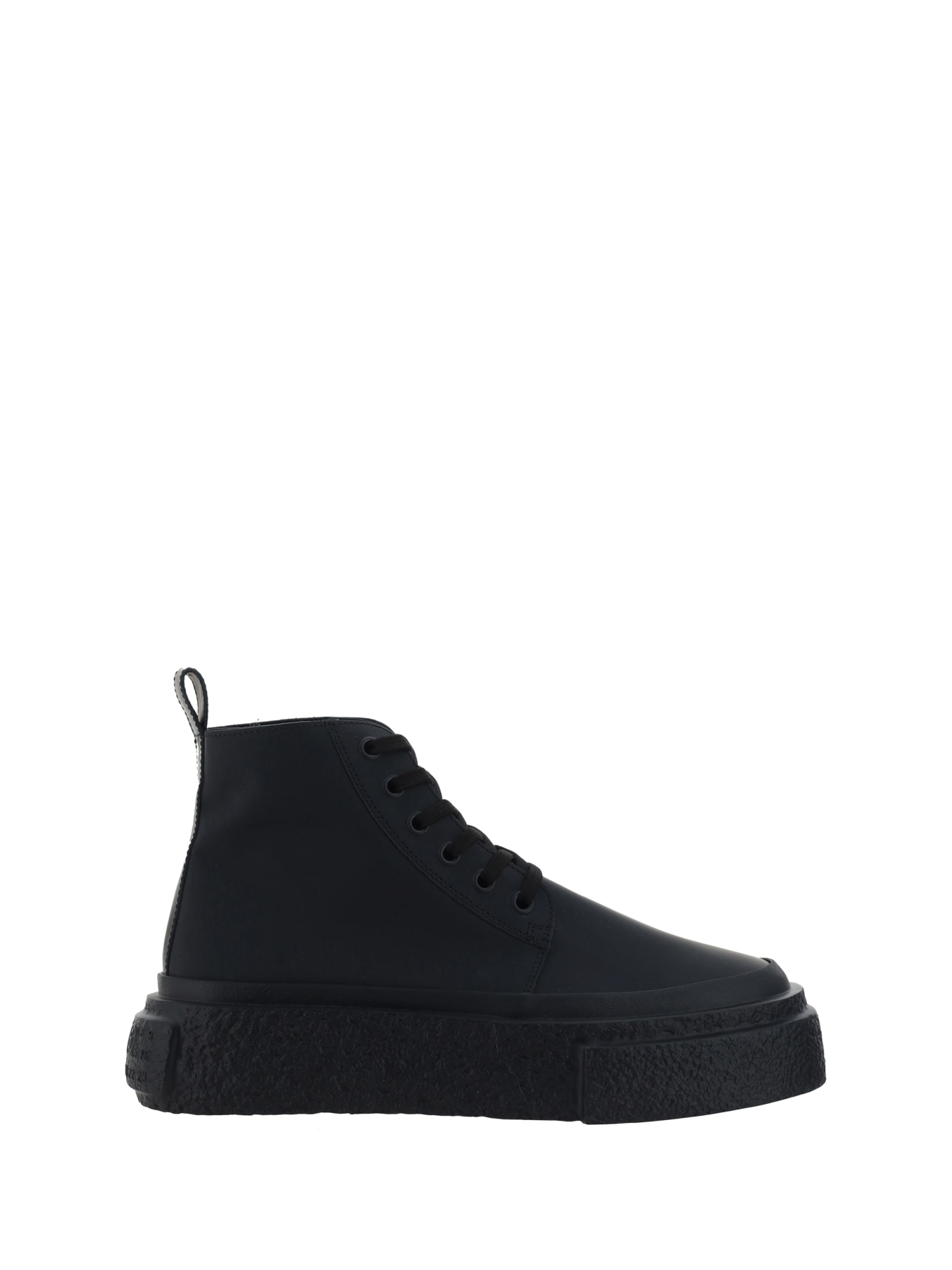 Shop Mm6 Maison Margiela High-top Sneakers In Black