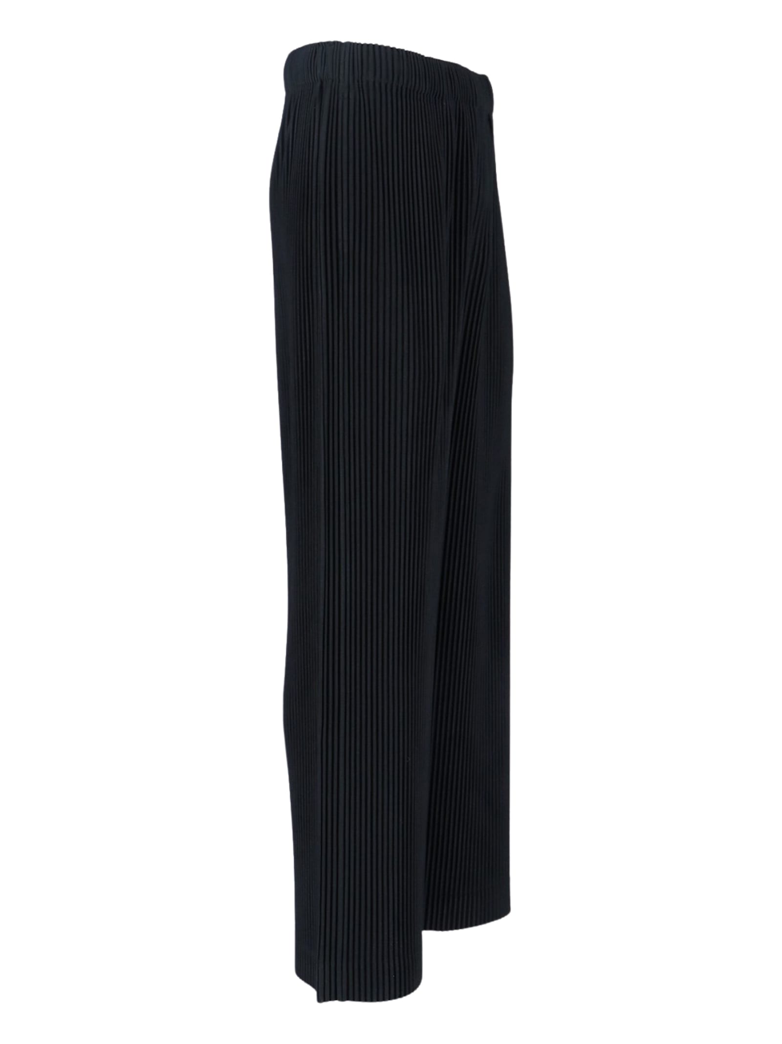 Issey Miyake Streight Leg Trousers In Blue