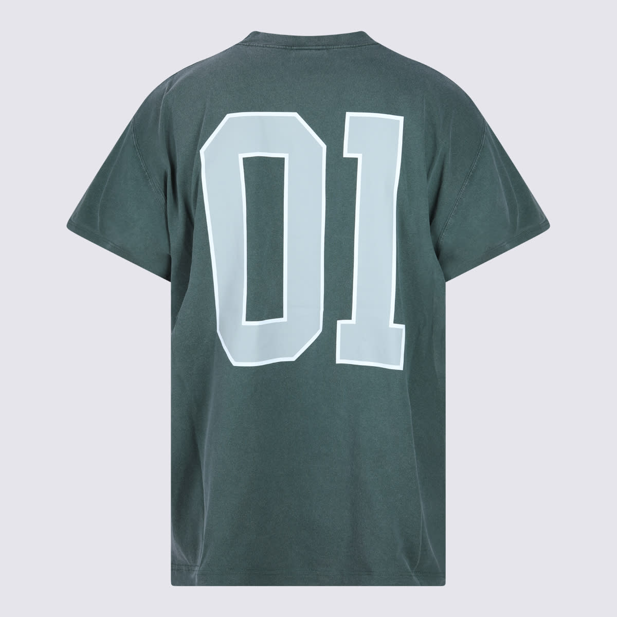 Balenciaga Graphic Print Basketball Short Sleeve T-shirt In Green