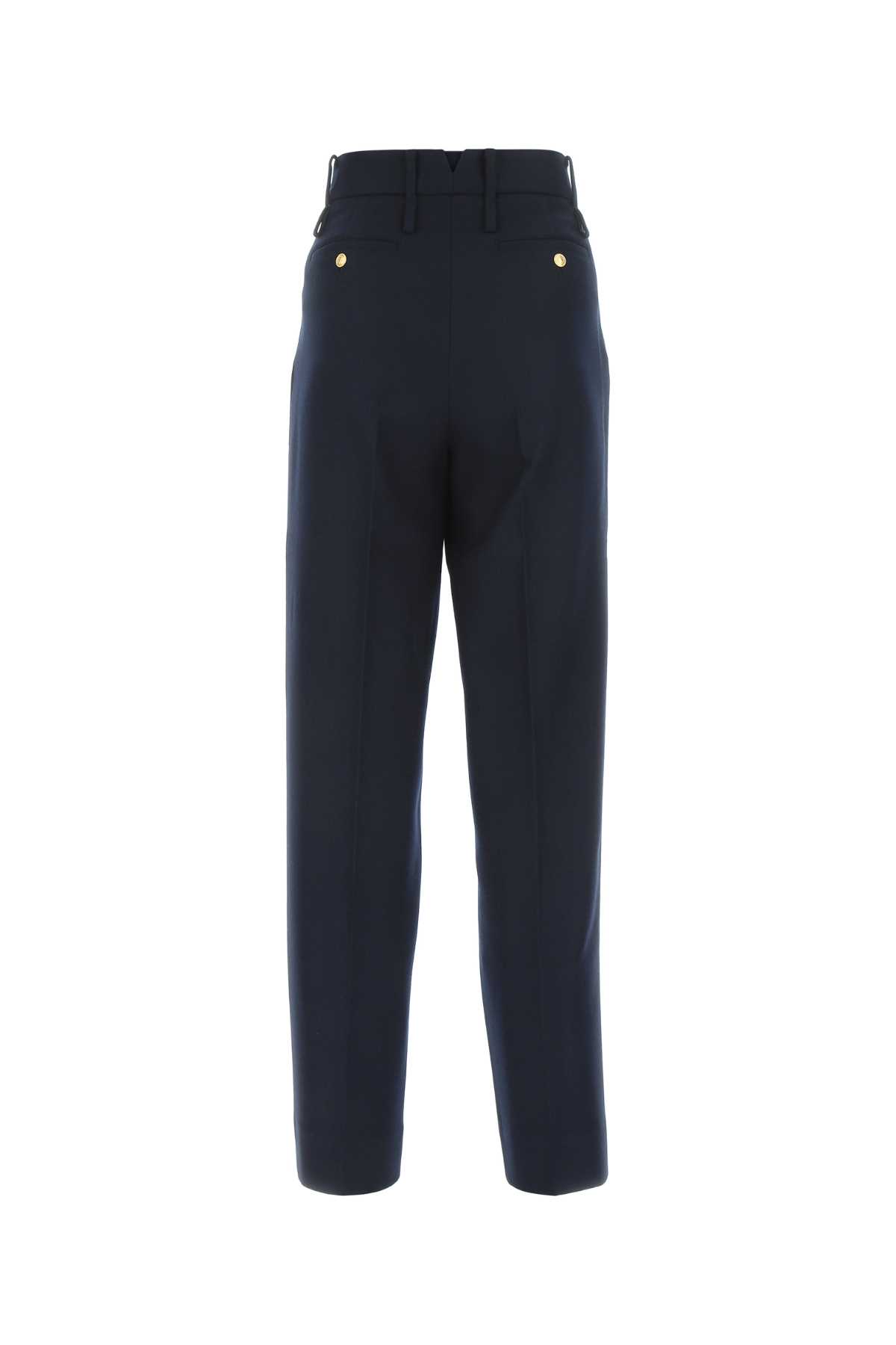 Gucci Blue Cashmere Pant In 4440