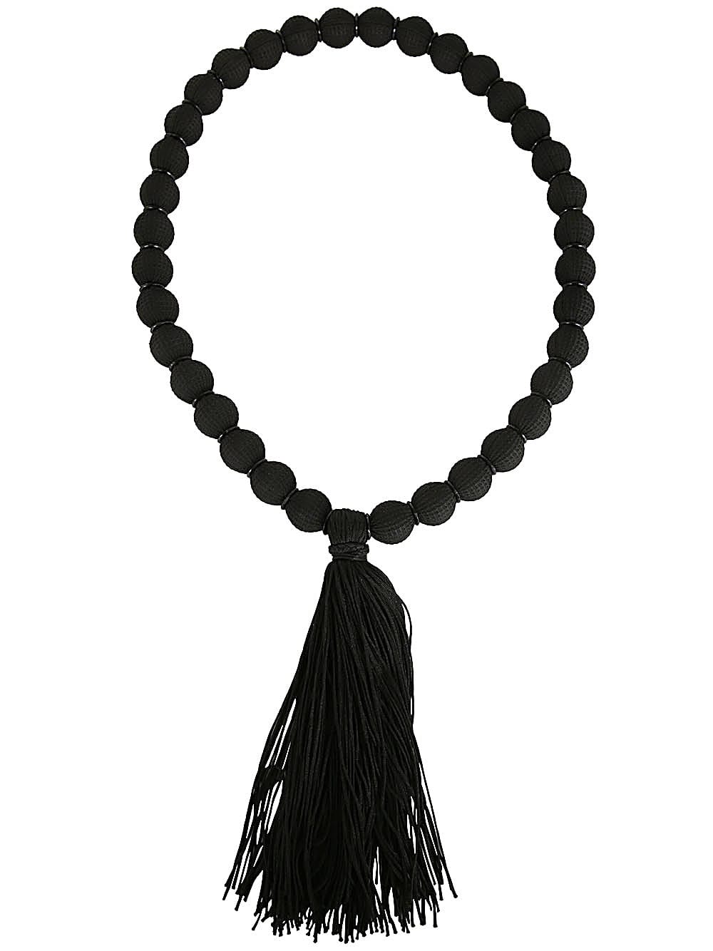 Shop Emporio Armani Man Necklace In Black