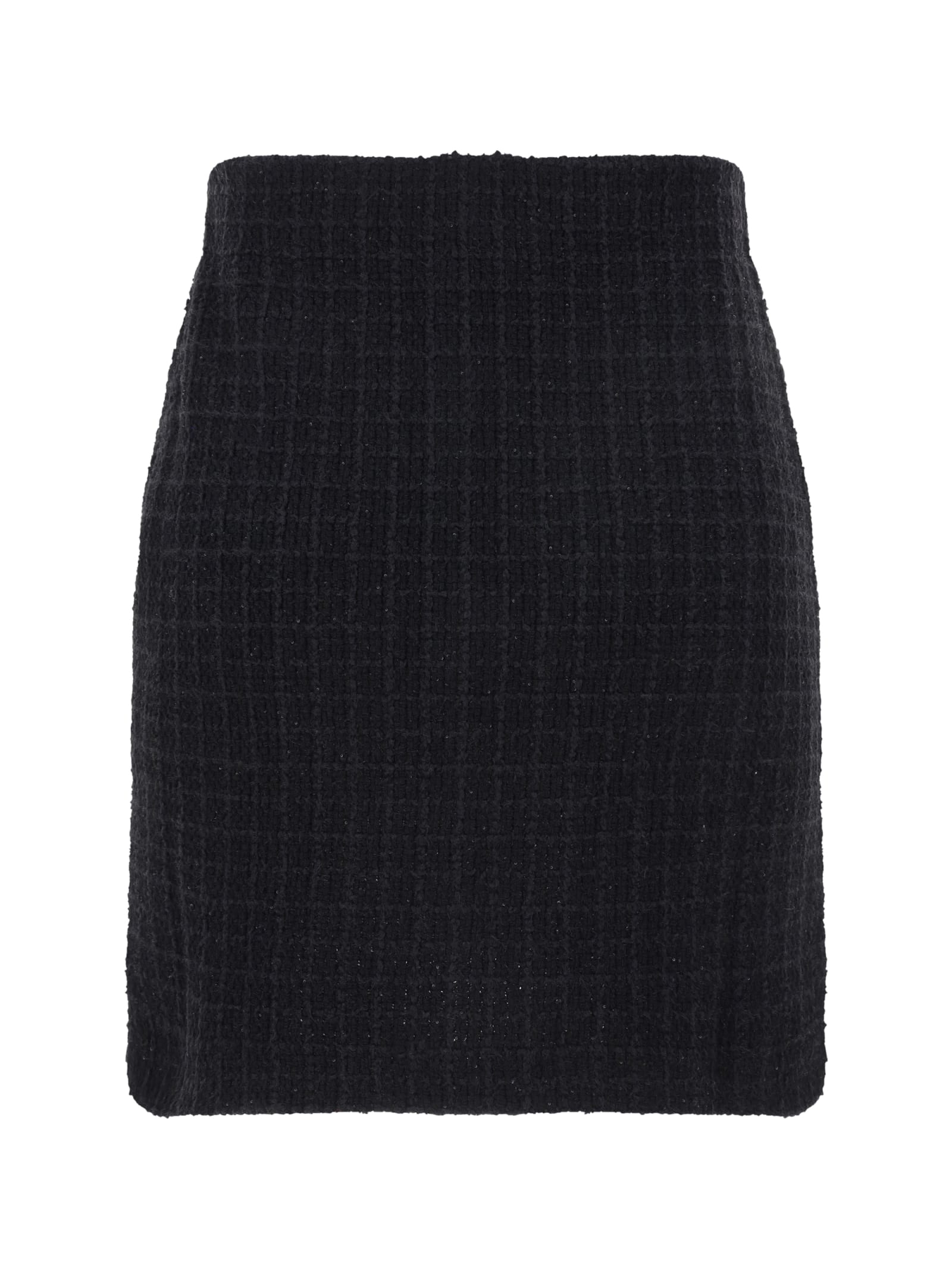 Shop Self-portrait Mini Skirt In Black