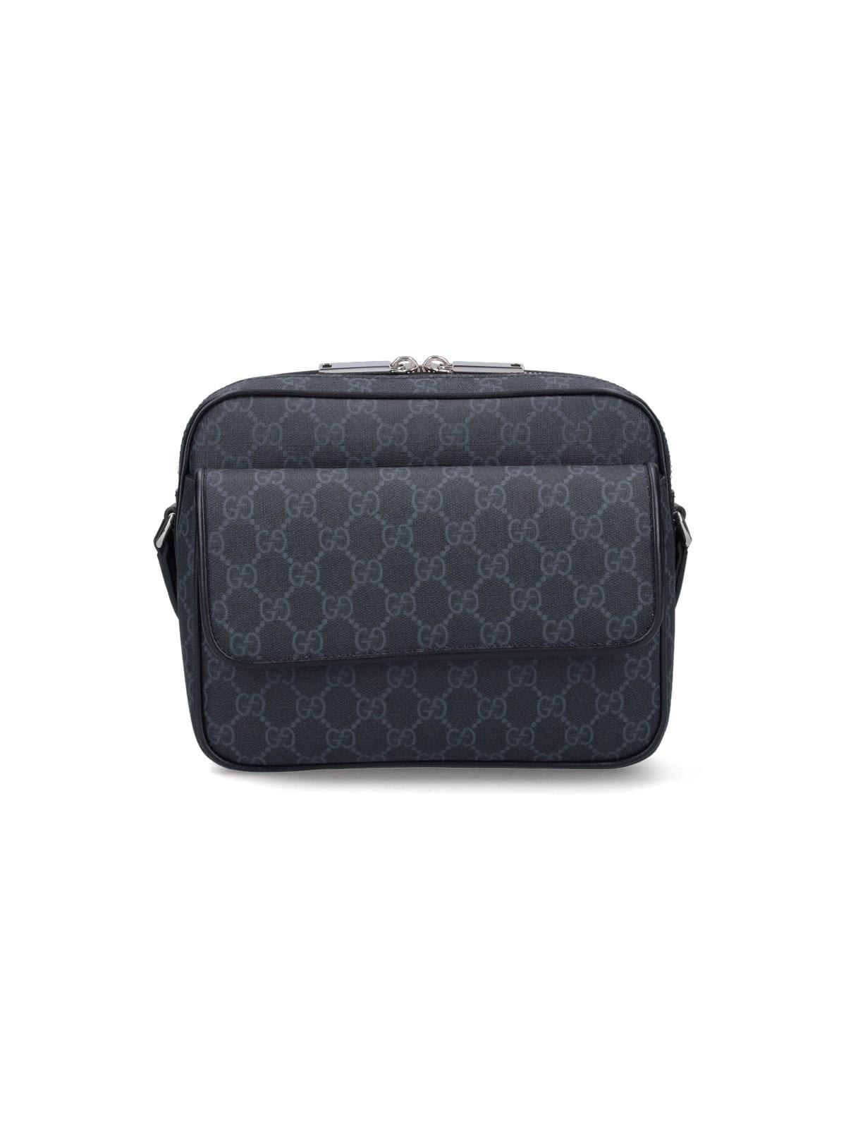 Shop Gucci Small Crossbody Bag Gg In Black