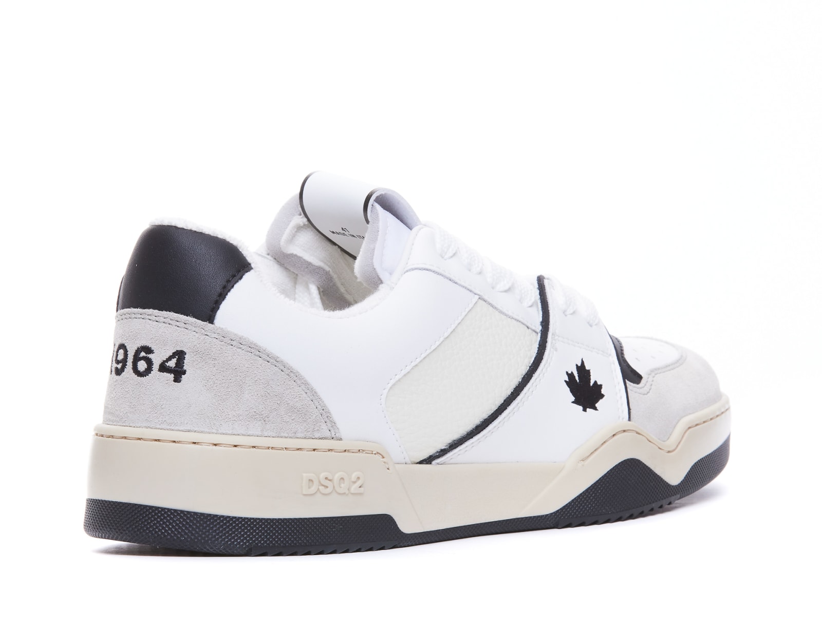 Shop Dsquared2 Spiker Sneakers In White, Black