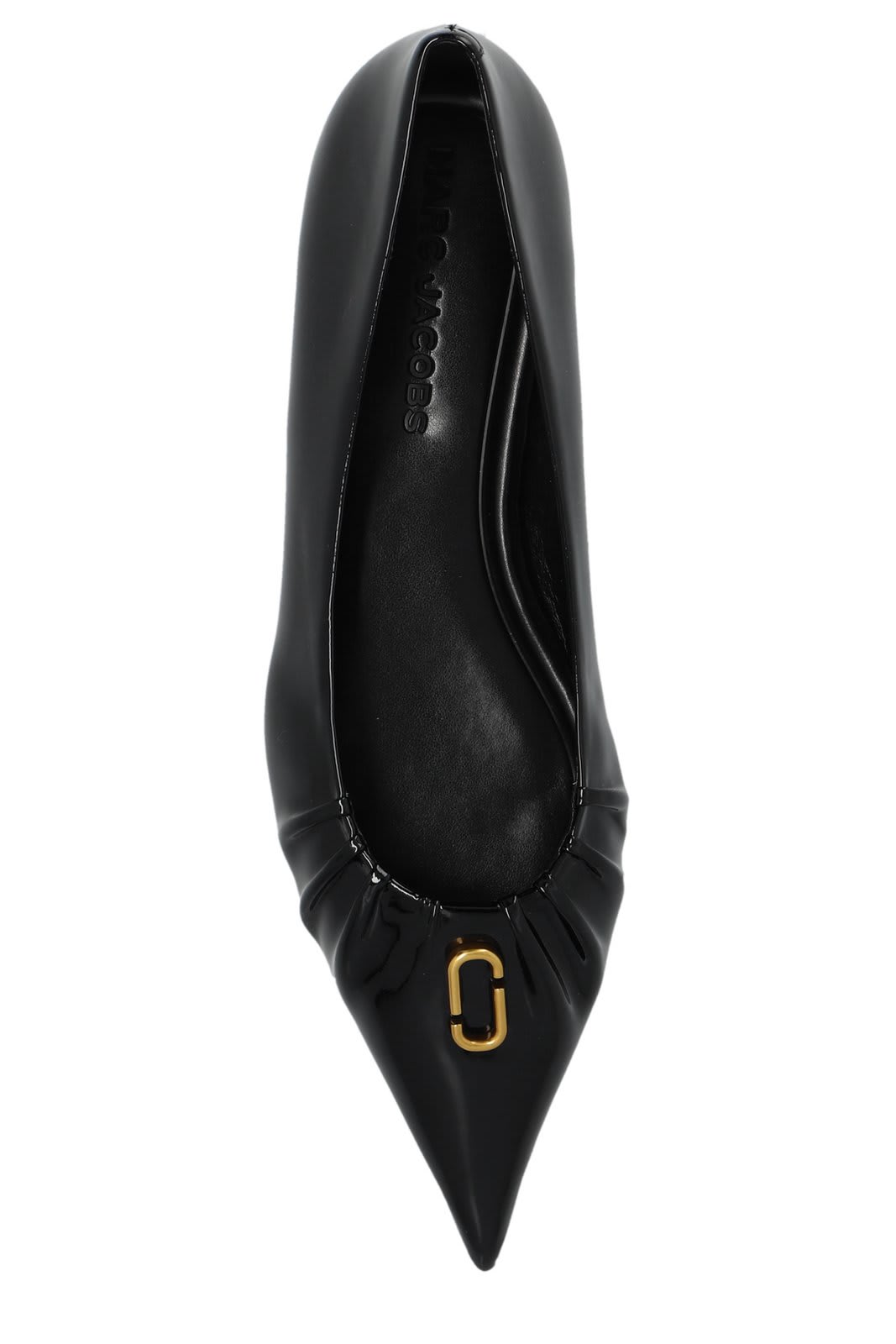 Marc Jacobs The Pointy Toe Ballerinas In Black