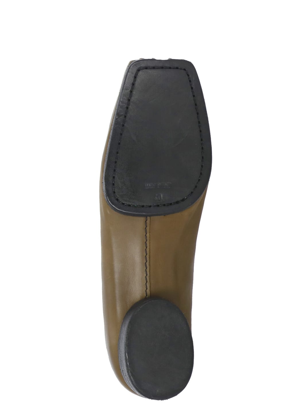 Uma Wang Brown Smooth Leather Ballet Shoes In Brown