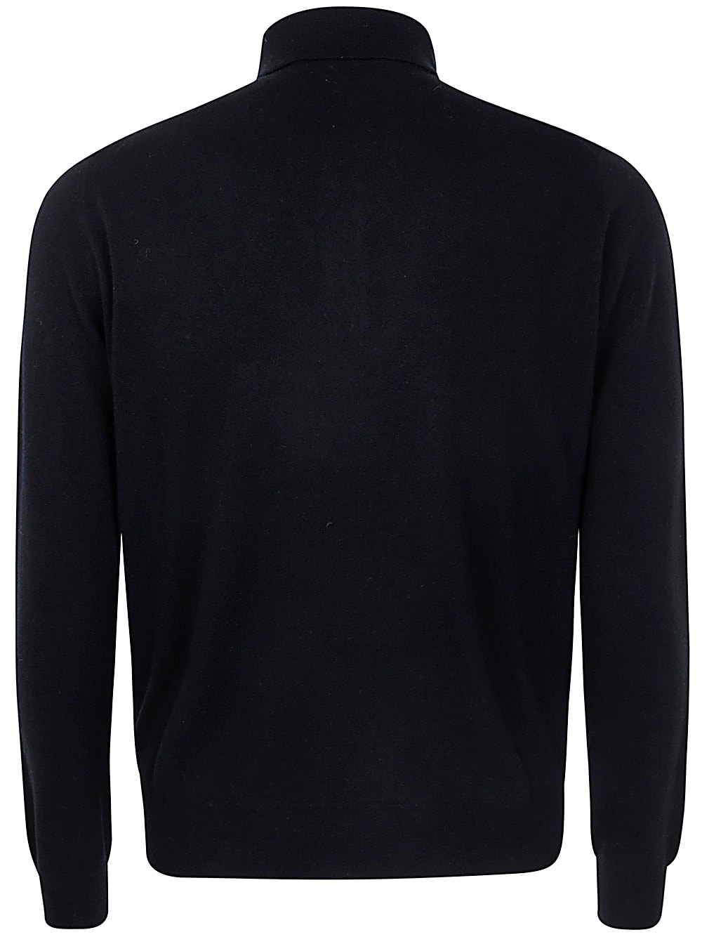 Shop Filippo De Laurentiis Long Sleeves Cashmere Wool Polo Neck In Black