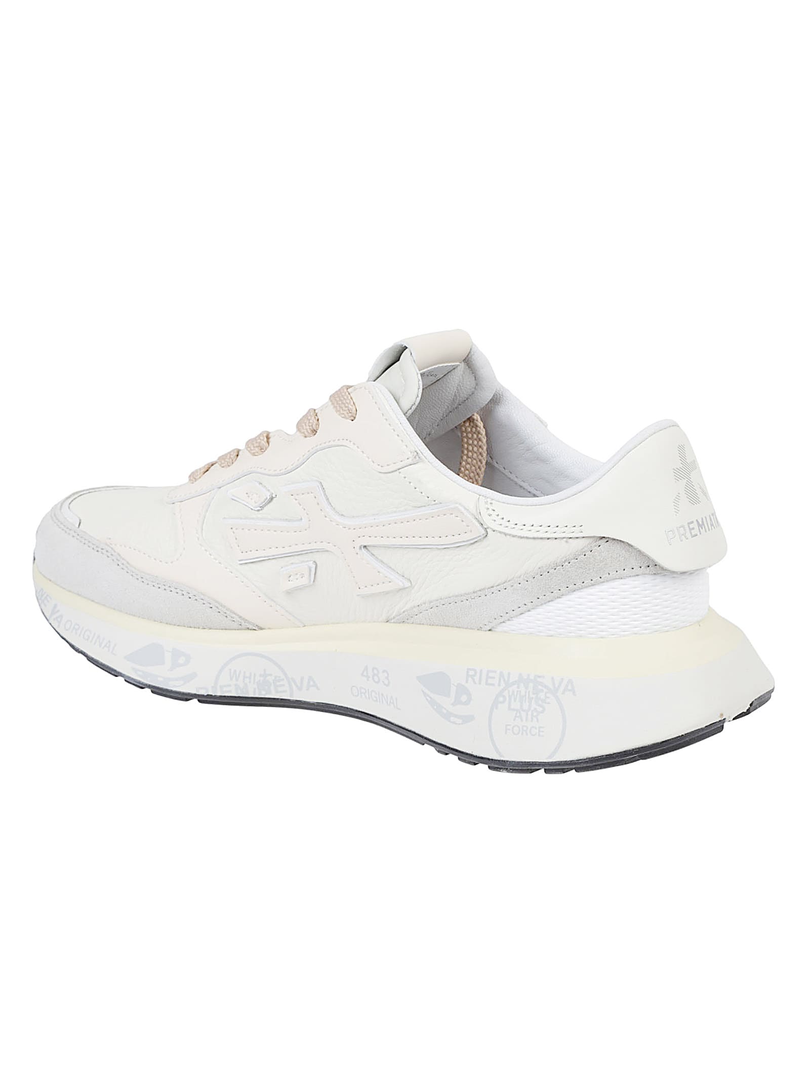 Premiata Low-top Sneakers With Zebra Print Detail In Animal Print