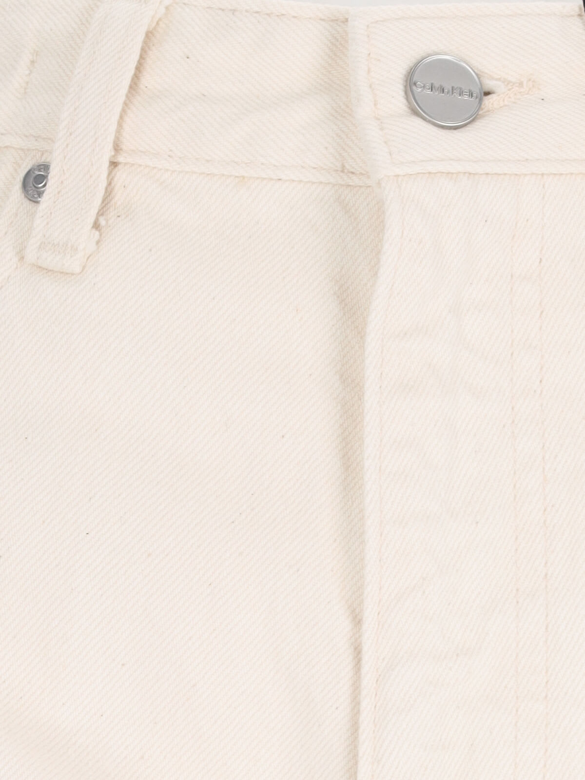 Shop Calvin Klein Palazzo Jeans In Cream