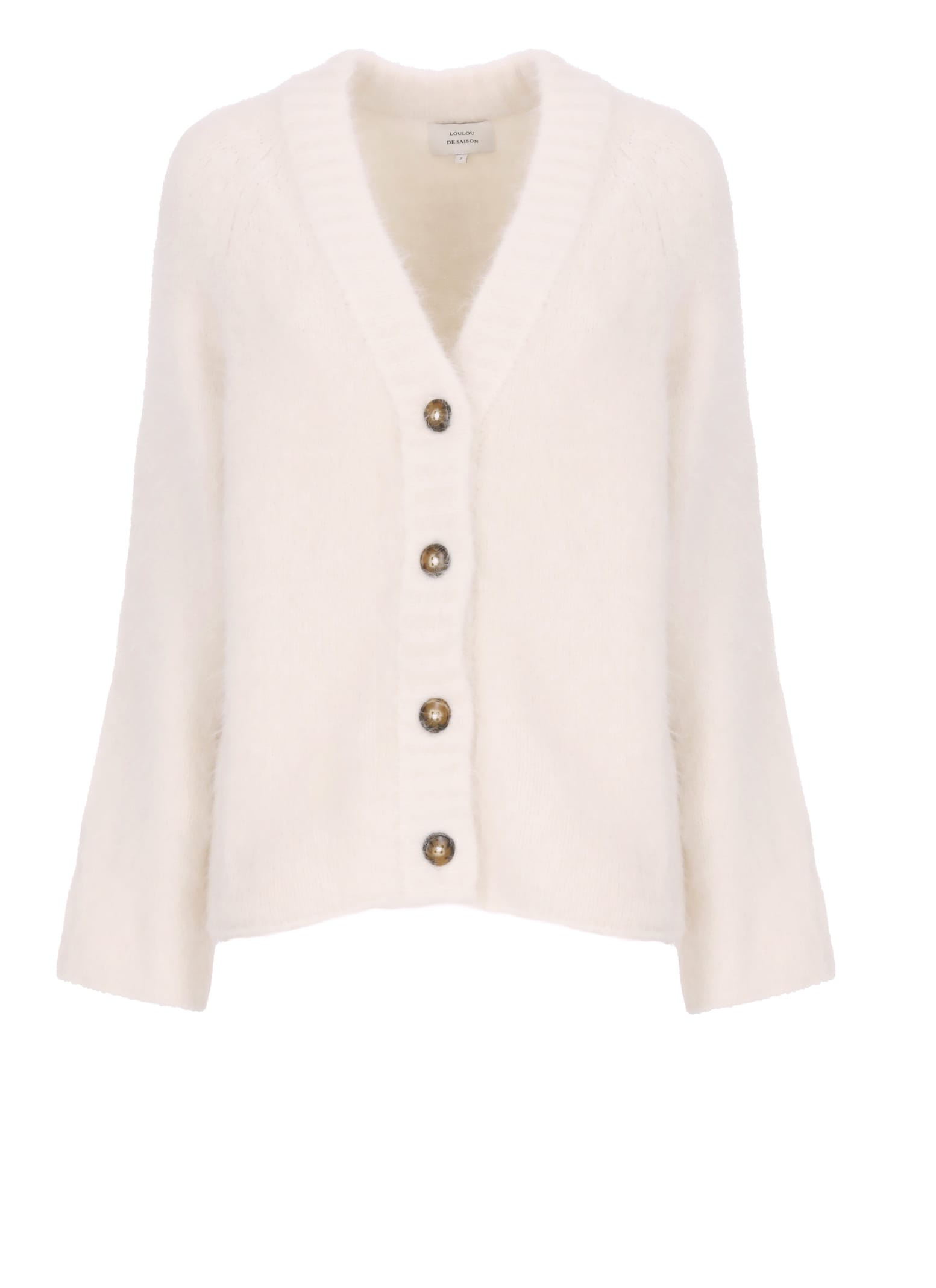 Loulou Studio Lynn Cardigan In White