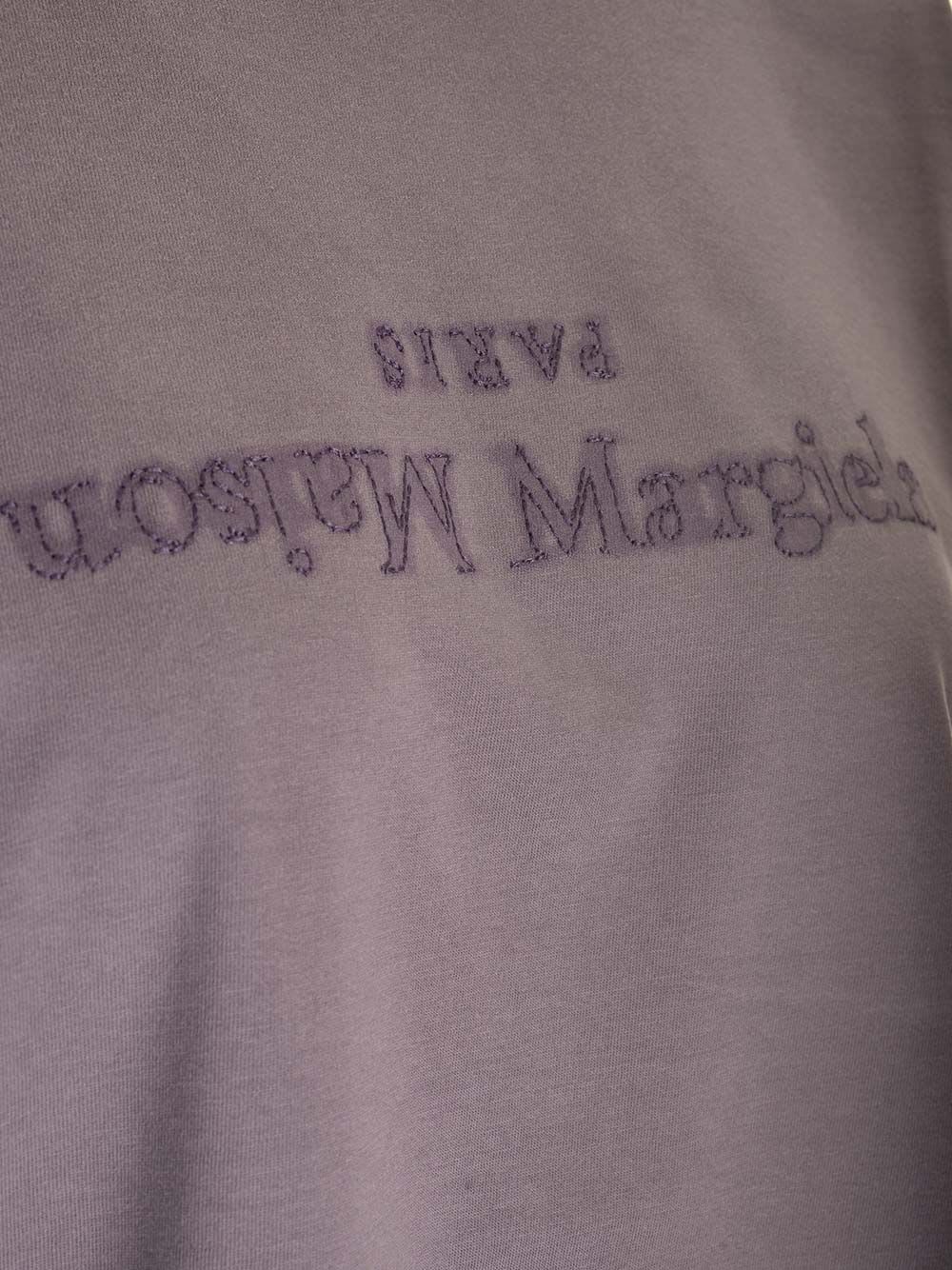 Maison Margiela Long T-shirt In Purple