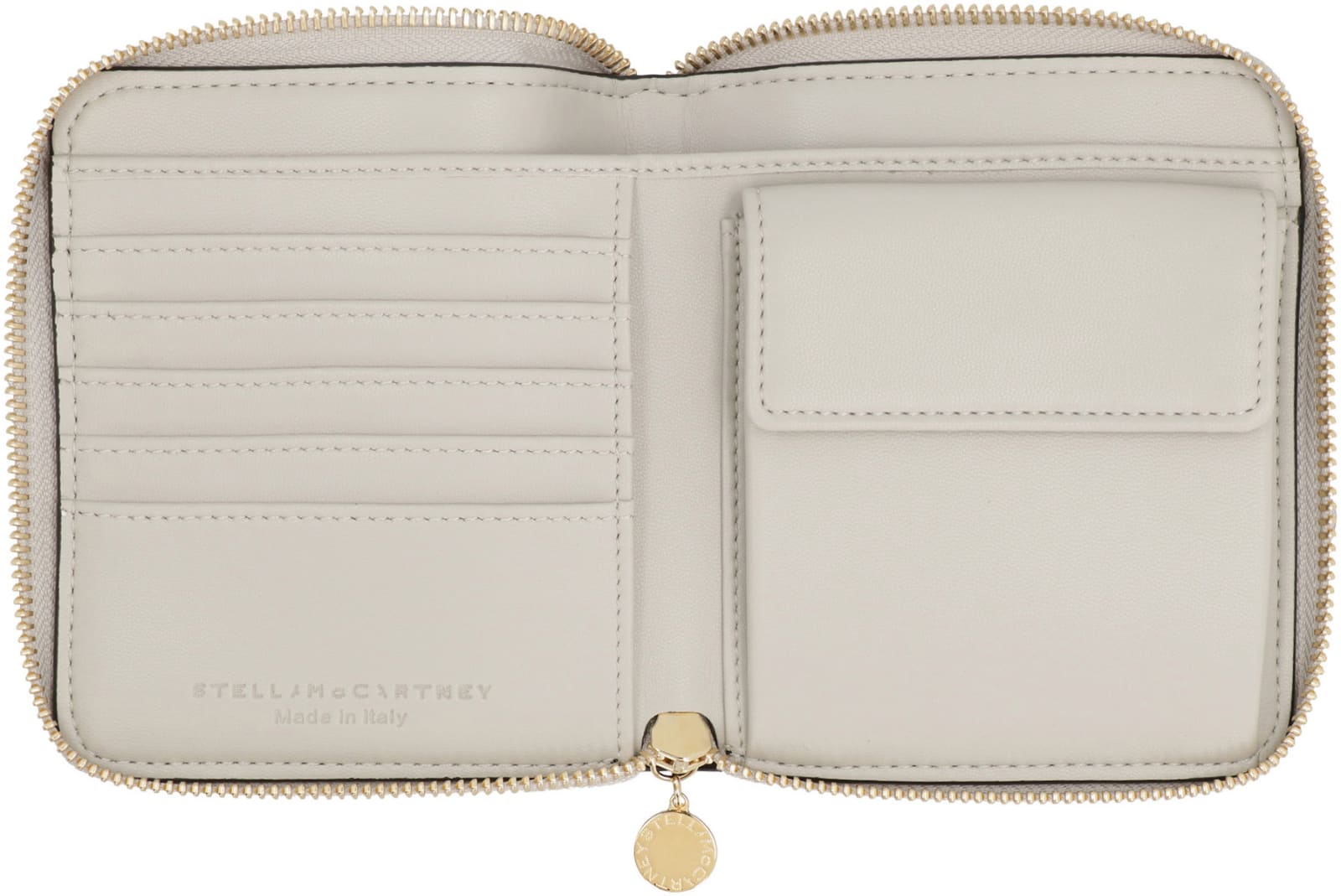 Shop Stella Mccartney Stella Logo Alter-nappa Wallet In Black