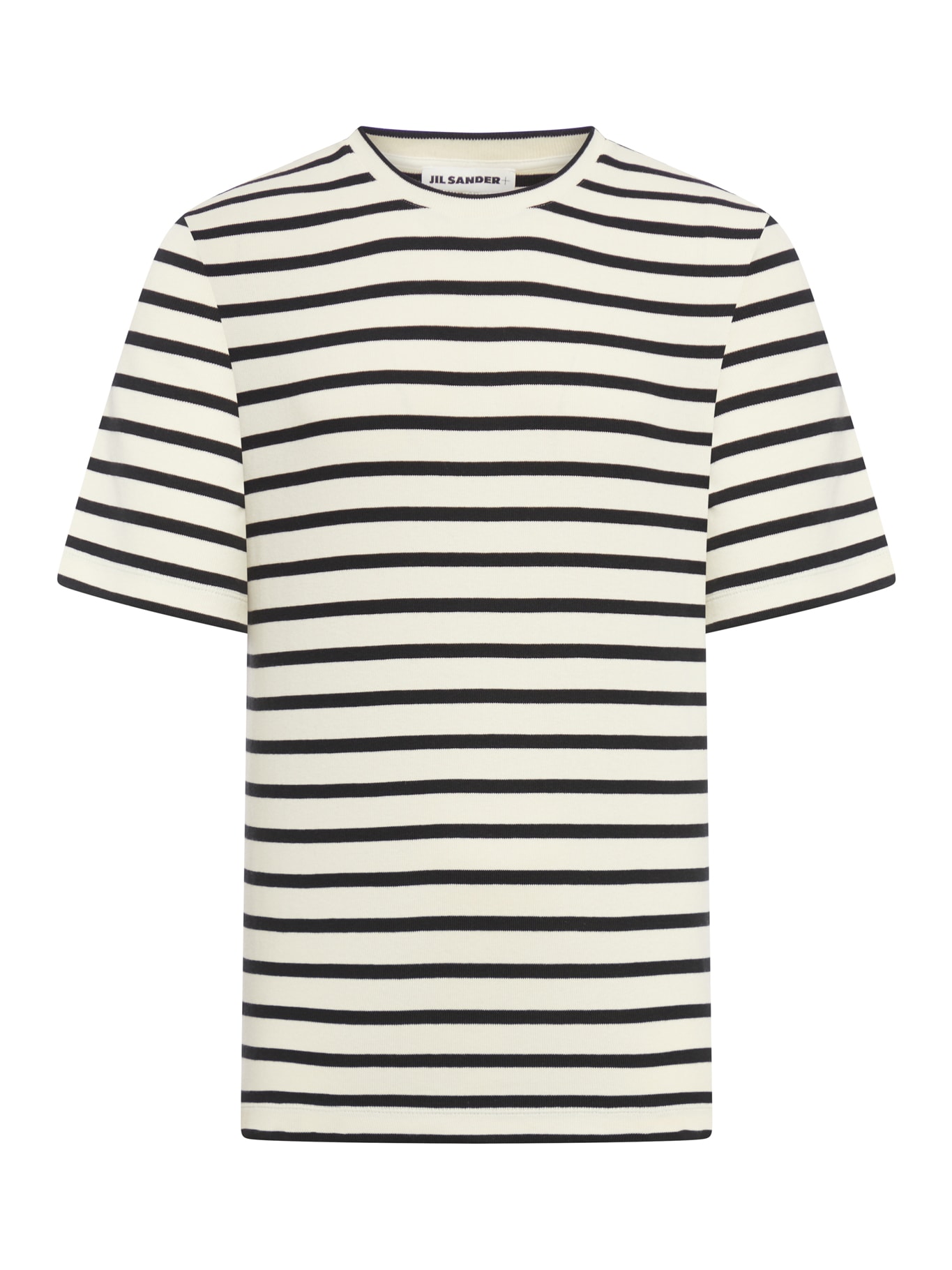 Shop Jil Sander Cotton Crew-neck T-shirt In Bluejay