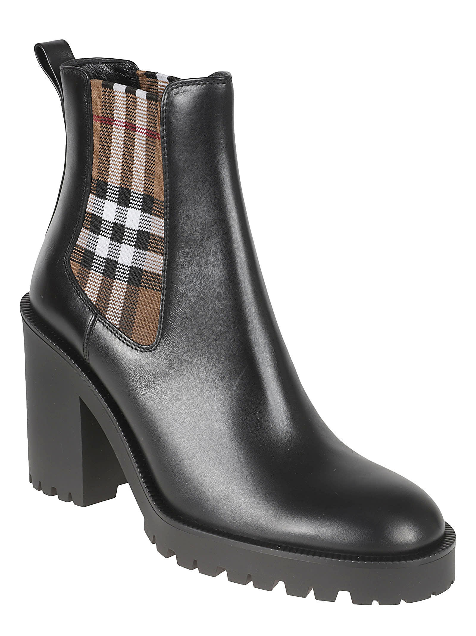 Shop Burberry New Allostock Boots In Black