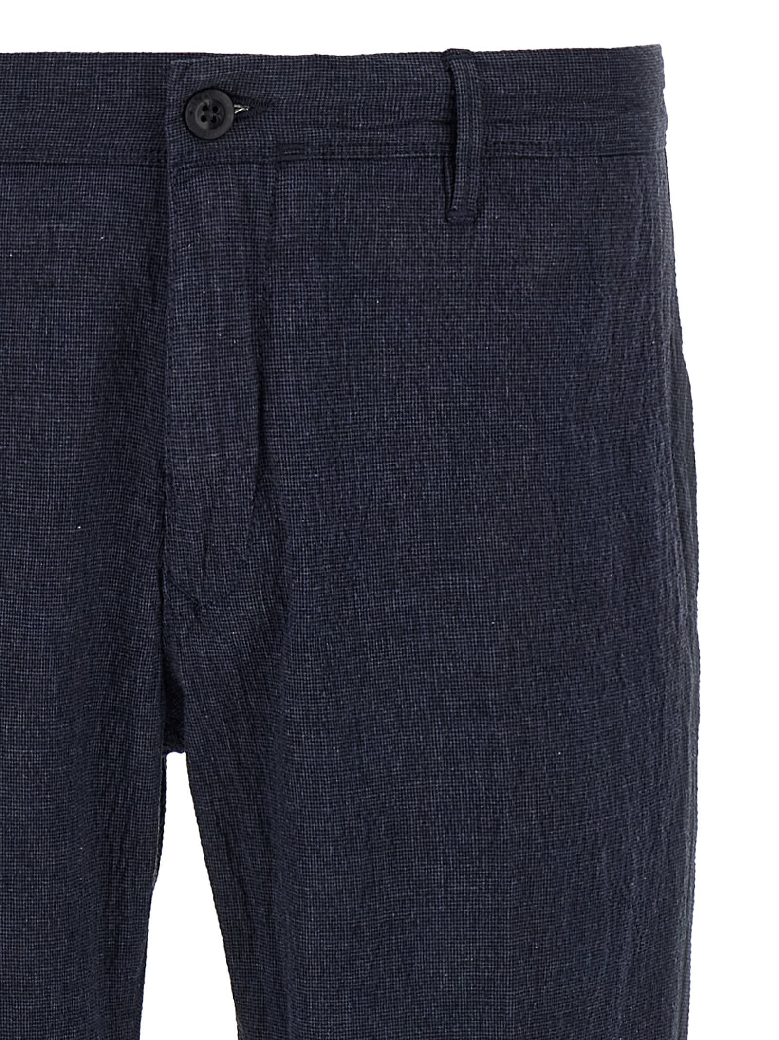 Incotex Cotton Trousers With Back Pocket And Belt Loops