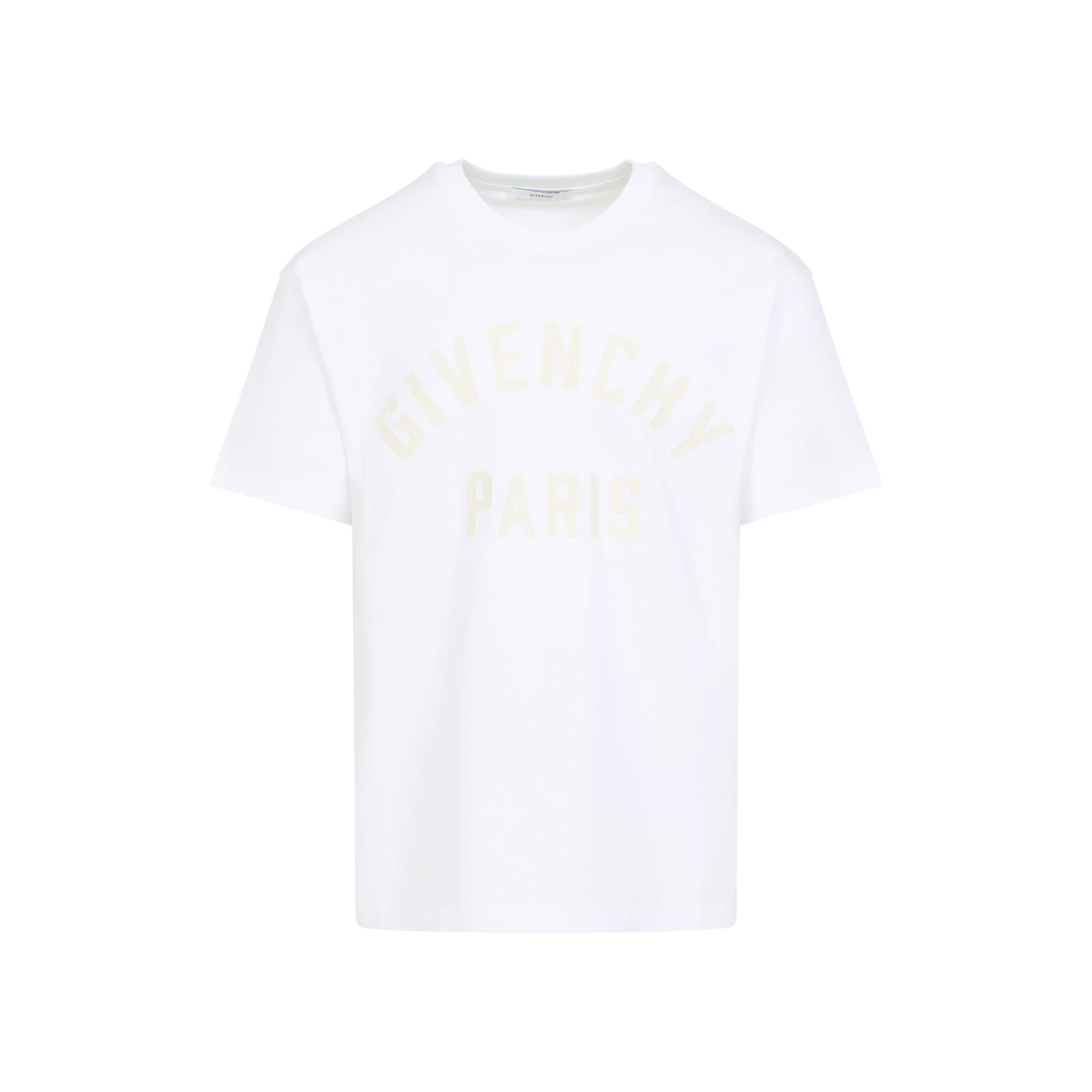 Givenchy Logo Lettering Crewneck T-shirt In White