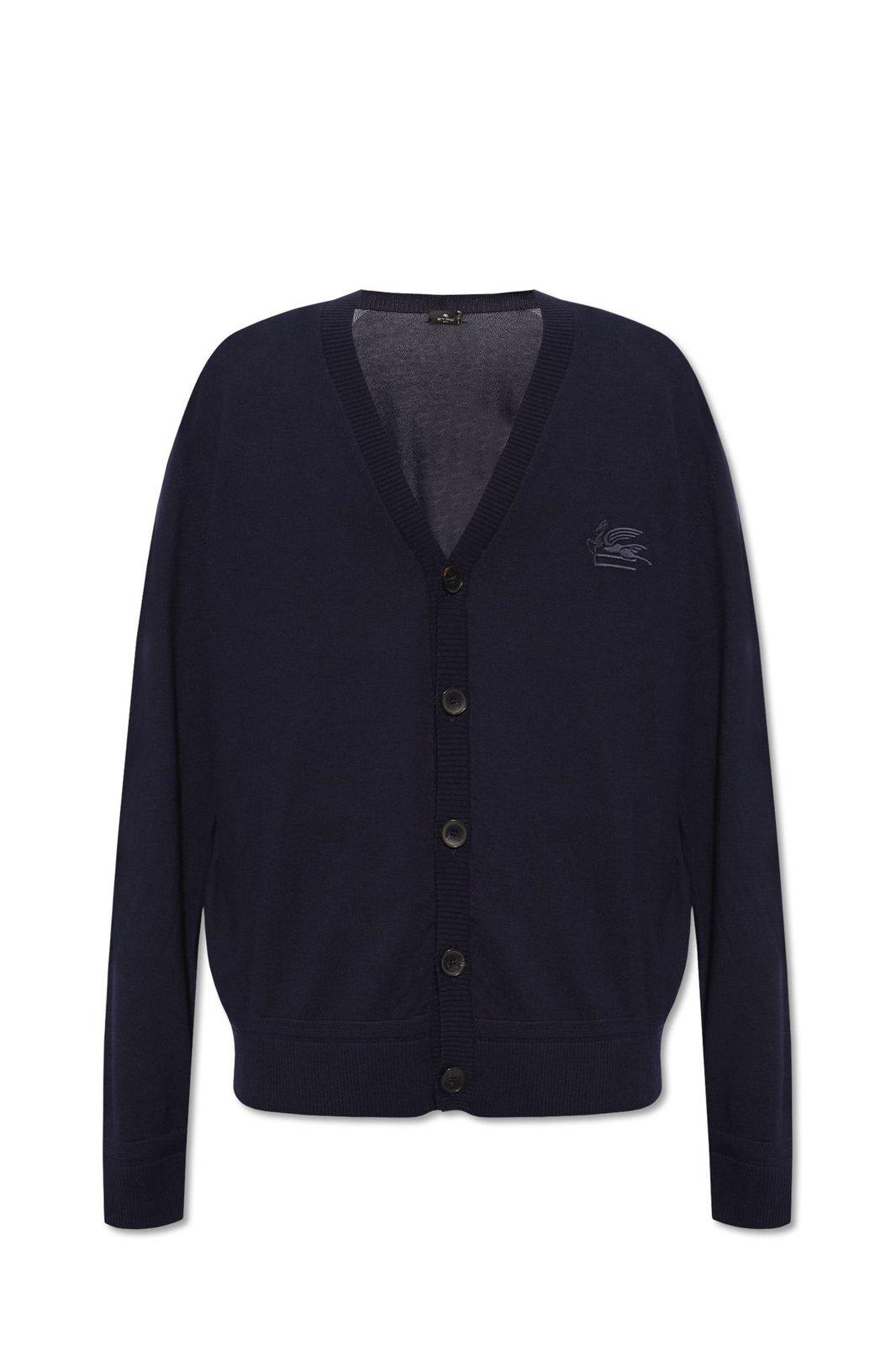 Pegaso Embroidered Knit Cardigan